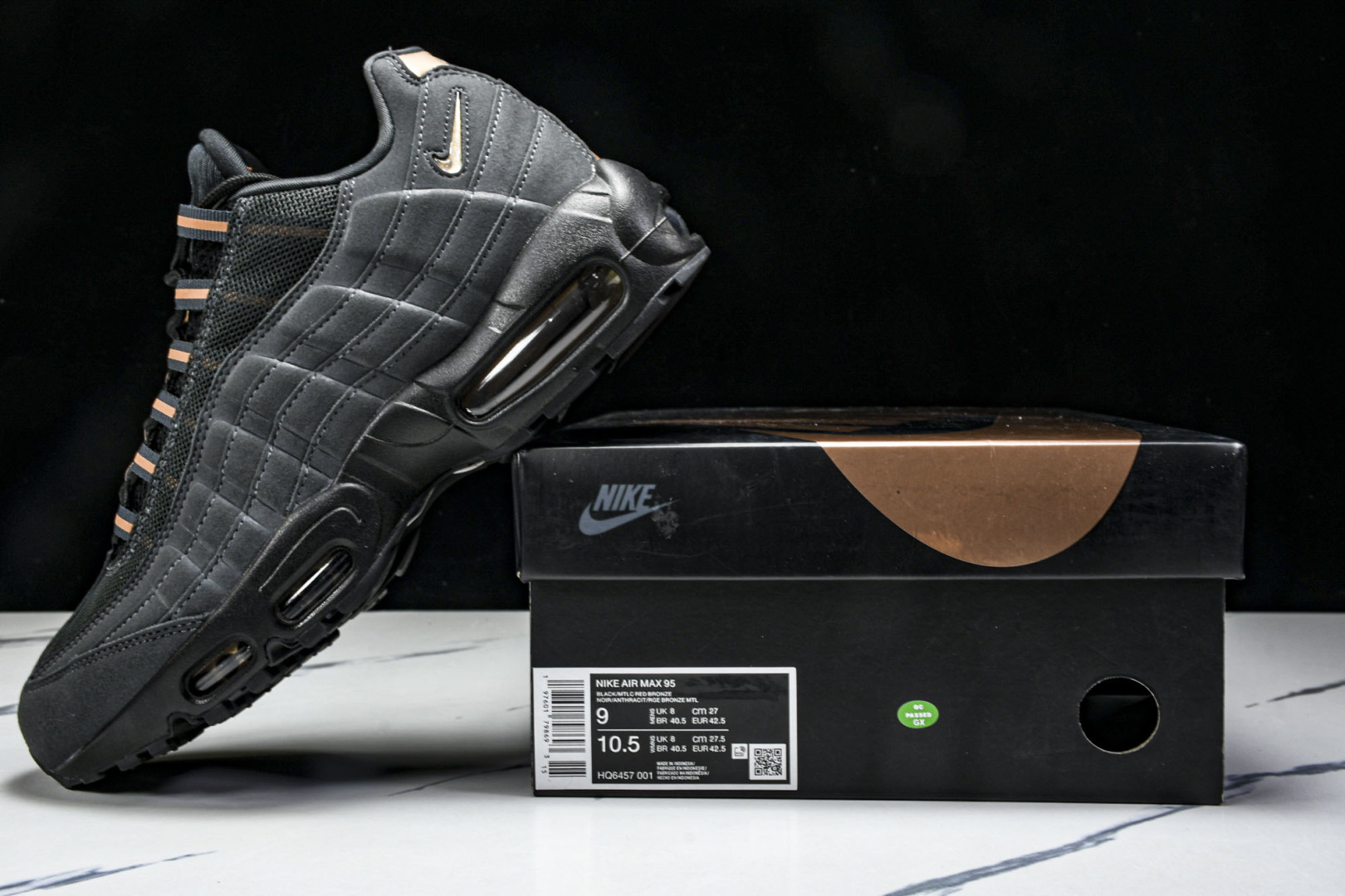  Nike Air Max 95 复古减震气垫跑鞋 HQ6457-001 尺寸 40 40.5 41 4