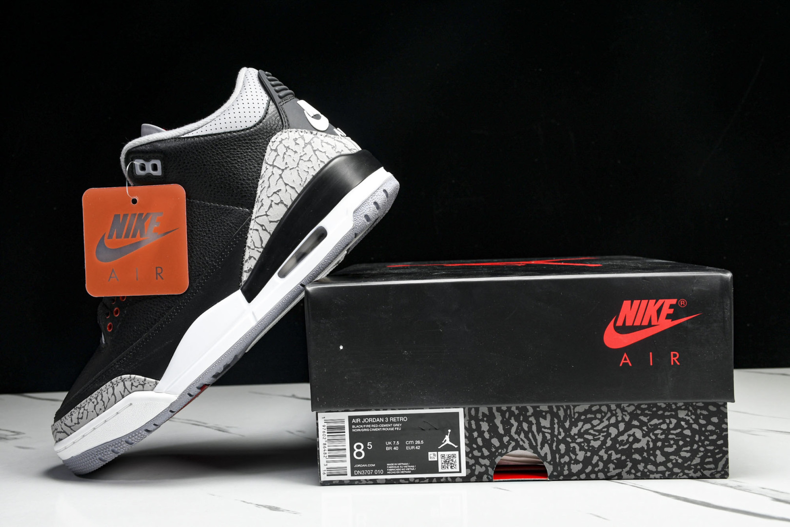  Air Jordan 3 Retro Black Cement Reimagined 黑水泥 DN37