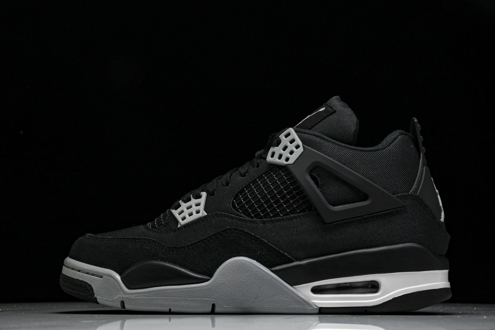  Air Jordan 4 Retro SE‘Black Canvas’黑色帆布 小阿姆 DH7138-