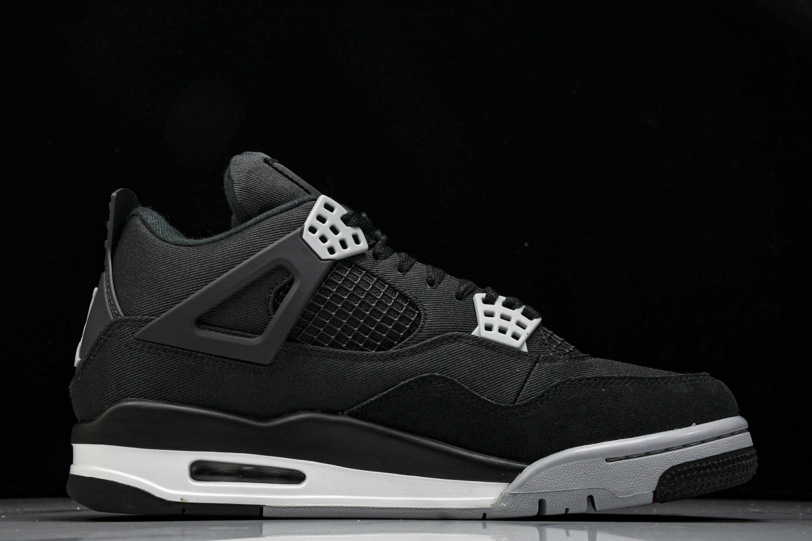 Air Jordan 4 Retro SE‘Black Canvas’黑色帆布 小阿姆 DH7138-