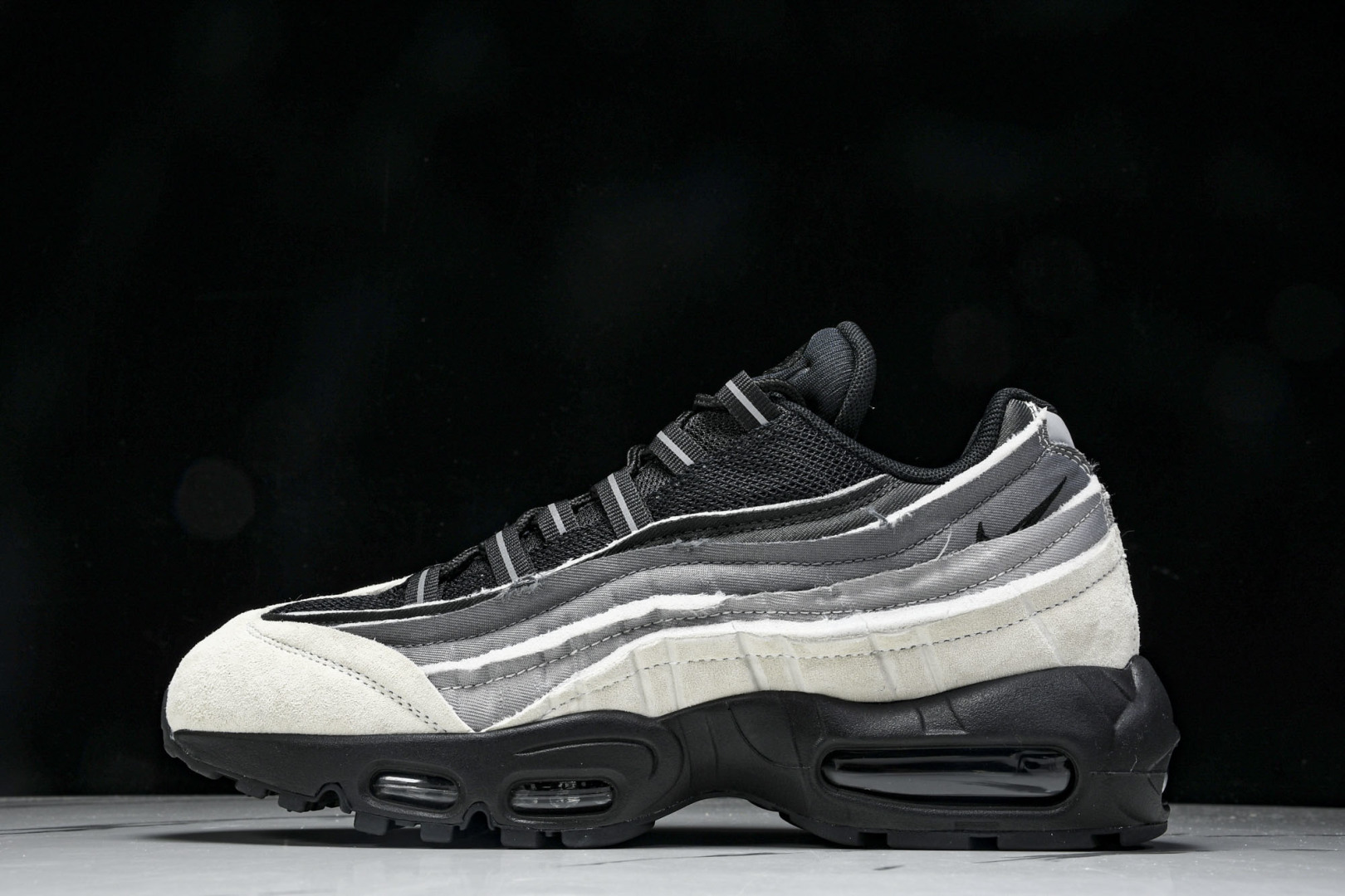  NK Air Max 95 Comme Des Garcons Black Grey CDG 黑灰 C
