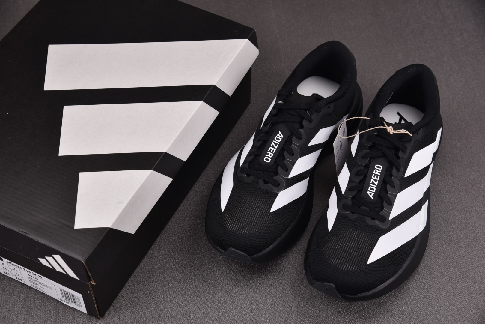  AD Adizero EVO SL Black White 黑白 J 尺寸36 36.5 37 38 