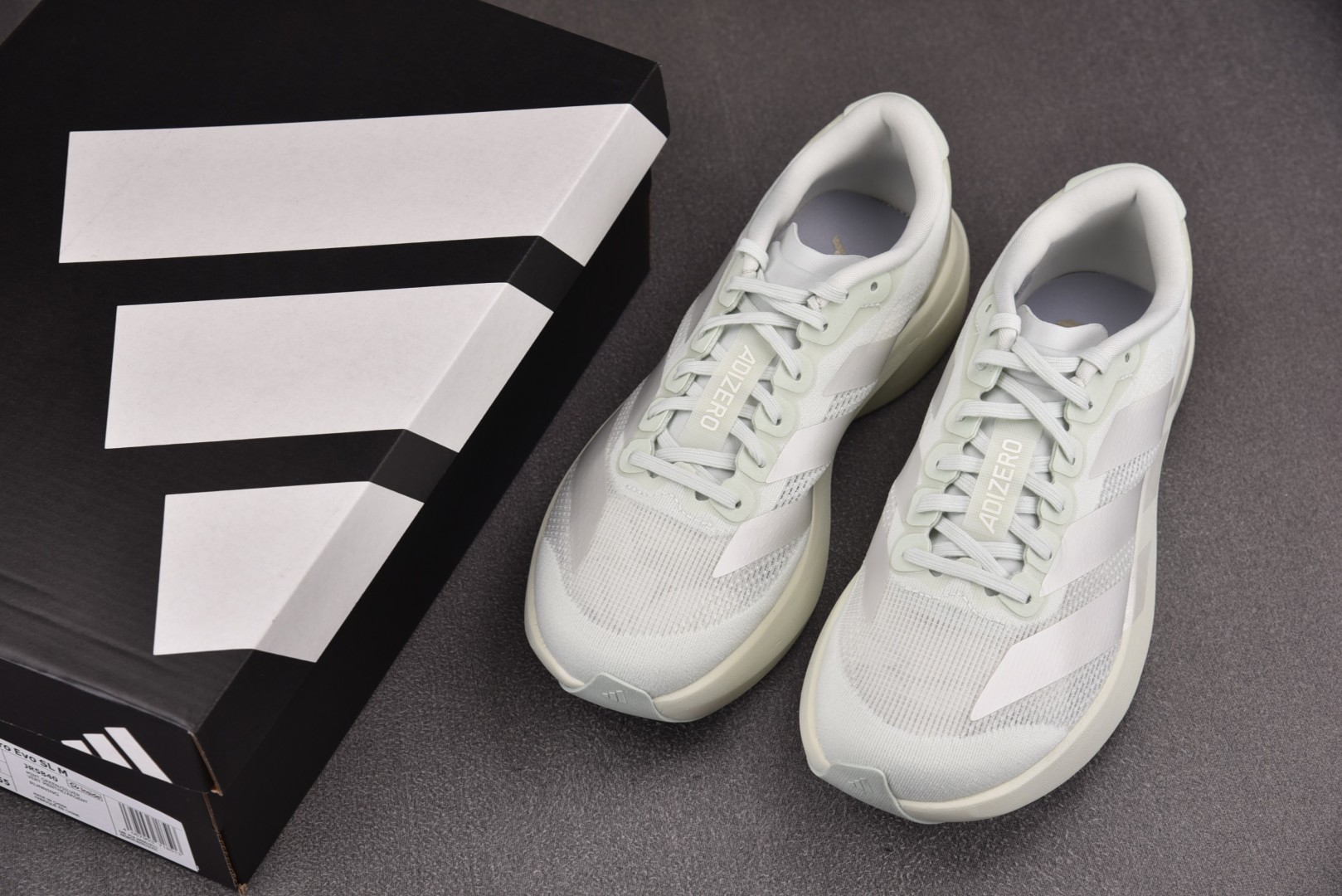  AD Adizero EVO SL Green White 浅绿白 JR5840 尺寸36 36.5 
