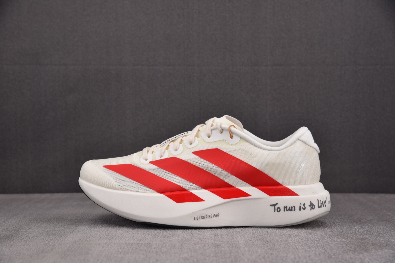  AD Adizero EVO SL Off White Better Scarlet 米红 JS118