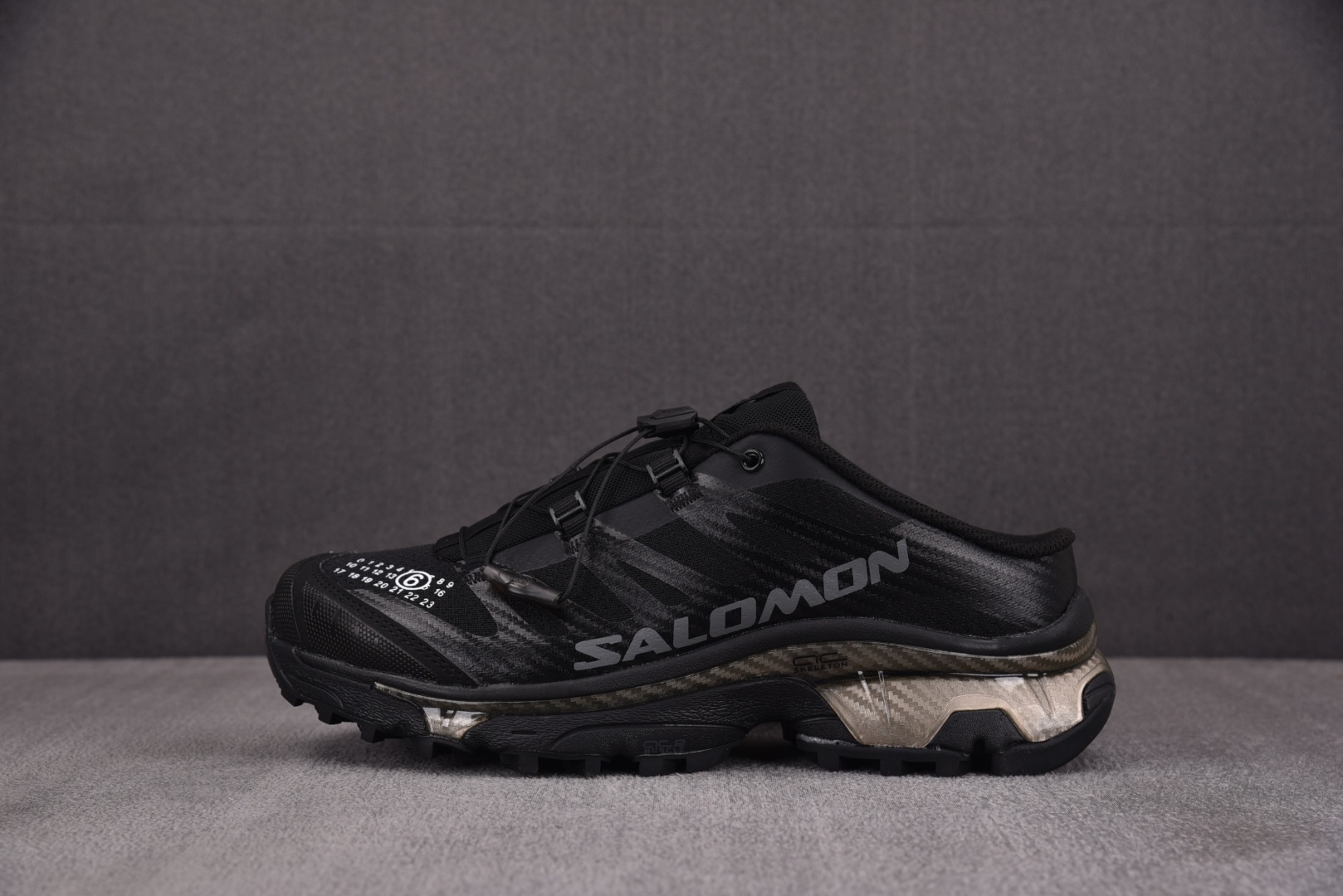  Salomon MM6 Maison Margiela x XT-4 Mule Black 黑色  尺