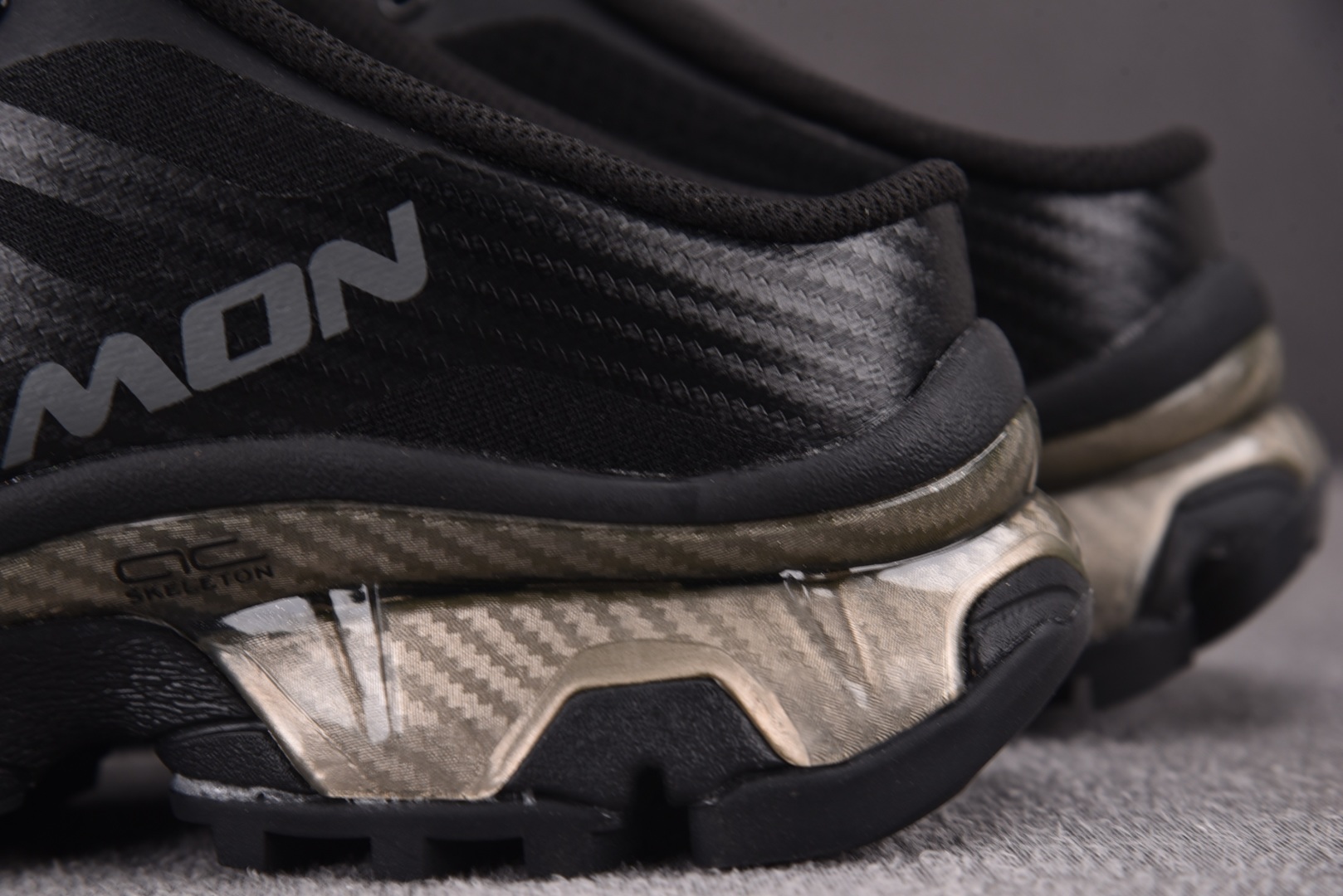  Salomon MM6 Maison Margiela x XT-4 Mule Black 黑色  尺