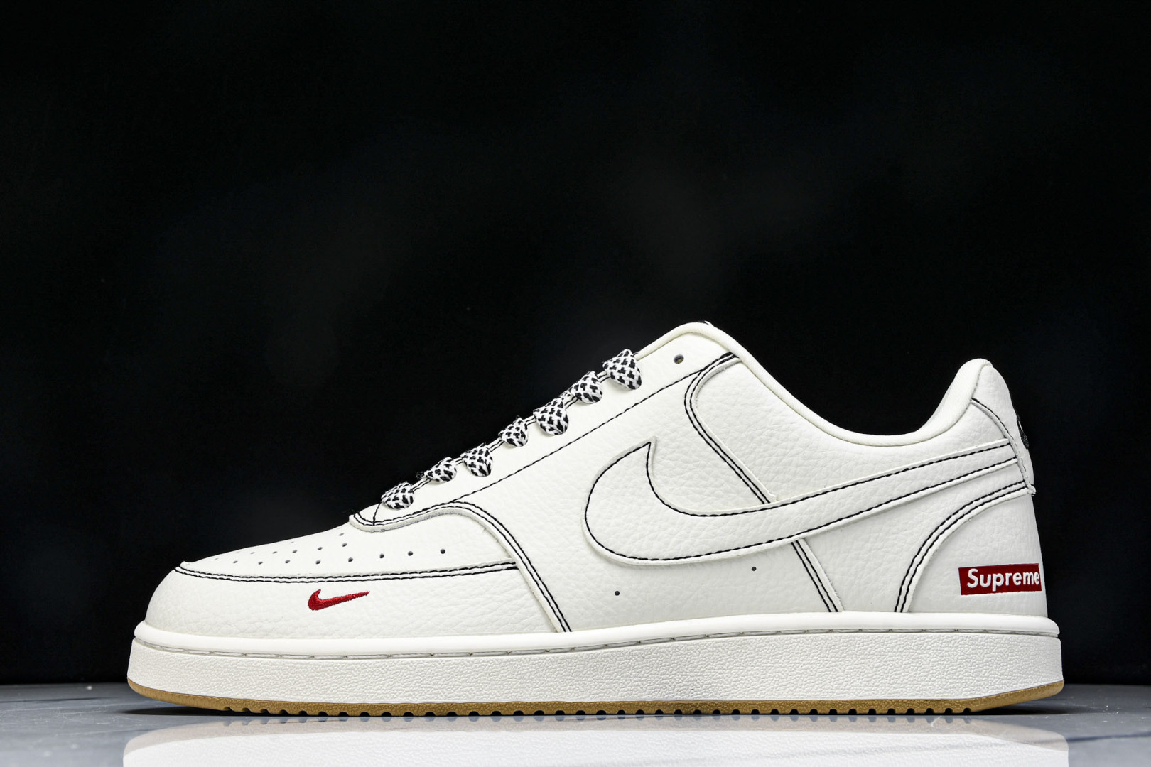  Nike Air Force 1'07 Supreme 联名 米白  货号：CS5288 013 尺寸