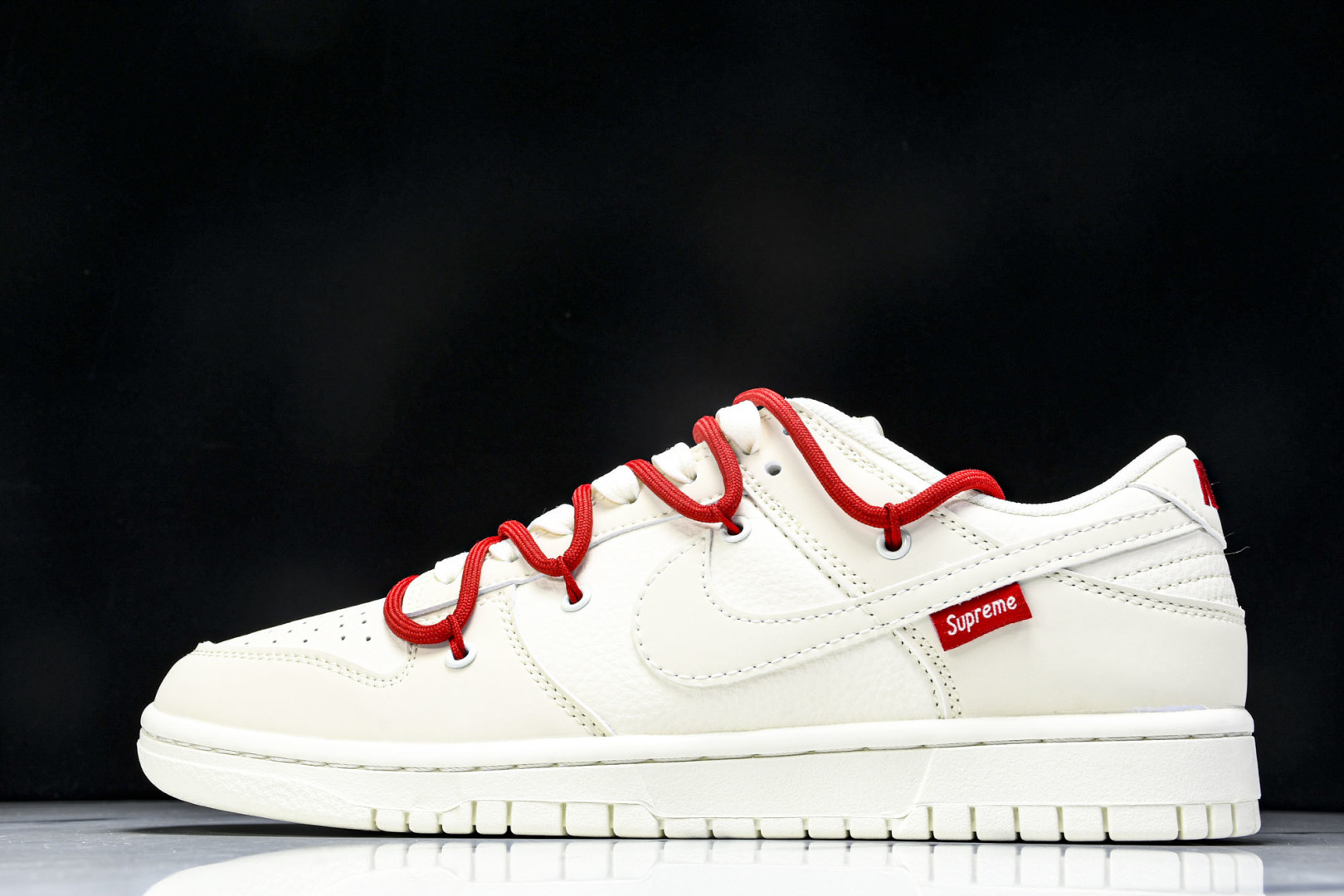  Nike SB Dunk Low Sup联名 白红绑带 周年高端定制 低帮休闲板鞋 DM6868-08