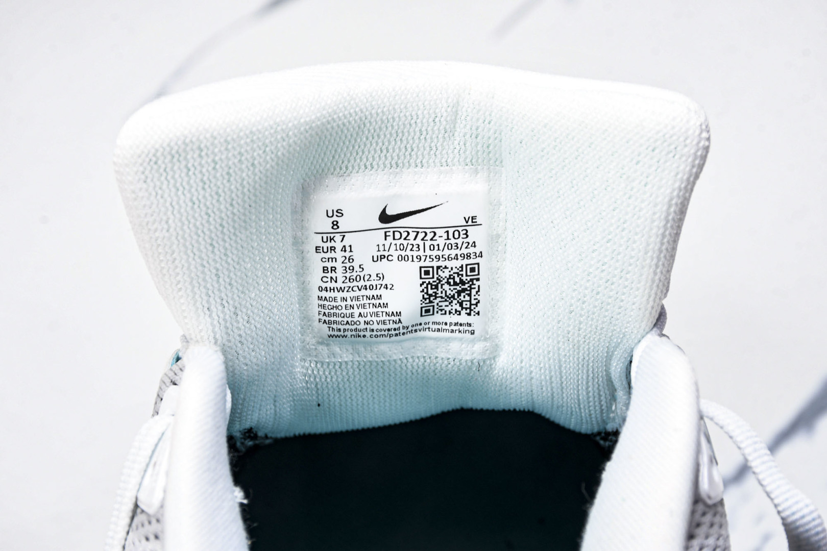  Nk Air Zoom Pegasus 41 耐克网面透气轻便耐磨跑鞋 FD2722-103 尺寸39