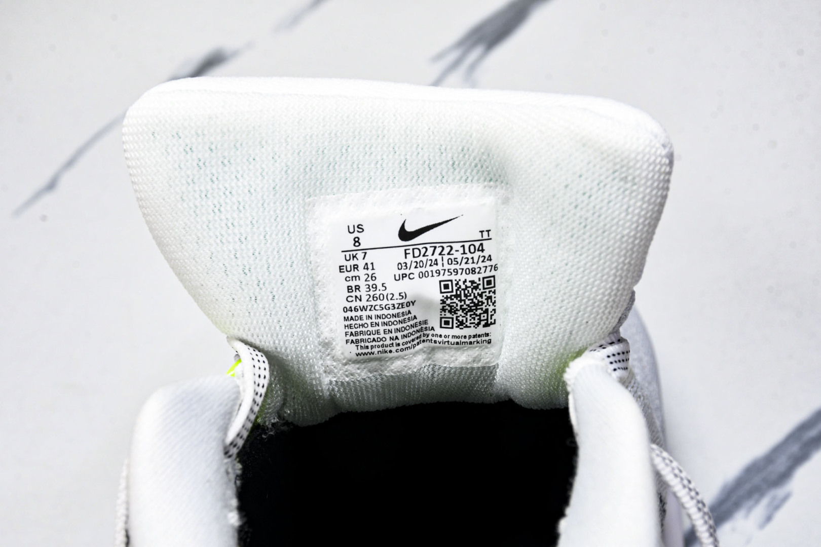  Nk Air Zoom Pegasus 41 耐克网面透气轻便耐磨跑鞋 FD2722-104 尺寸39