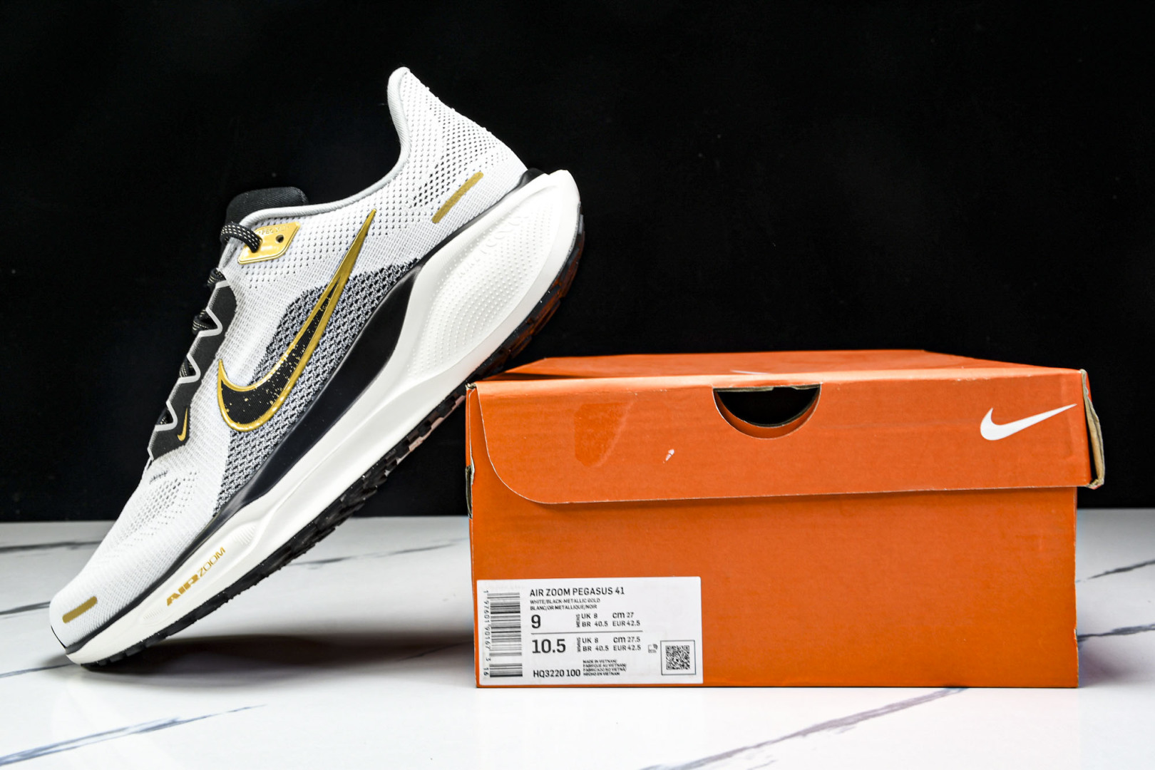  Nk Air Zoom Pegasus 41 耐克网面透气轻便耐磨跑鞋 HQ3220-100 尺寸 3