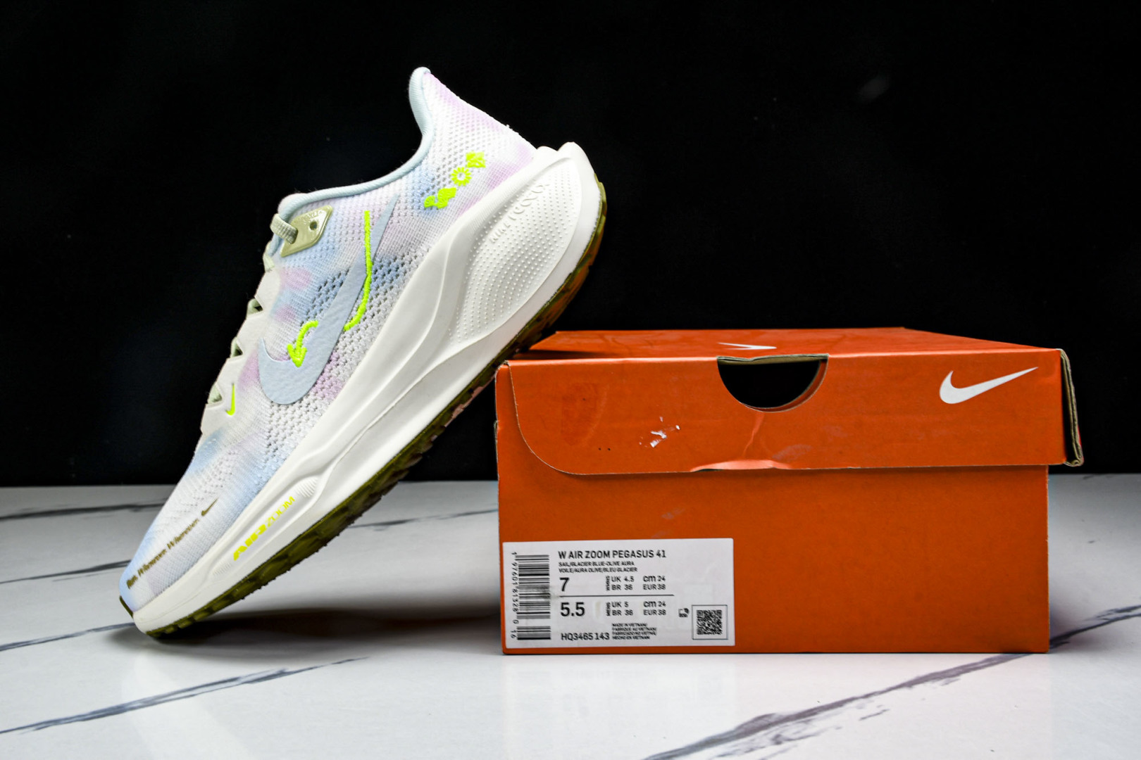  Nk Air Zoom Pegasus 41 耐克网面透气轻便耐磨跑鞋 HQ3465-143 尺寸36