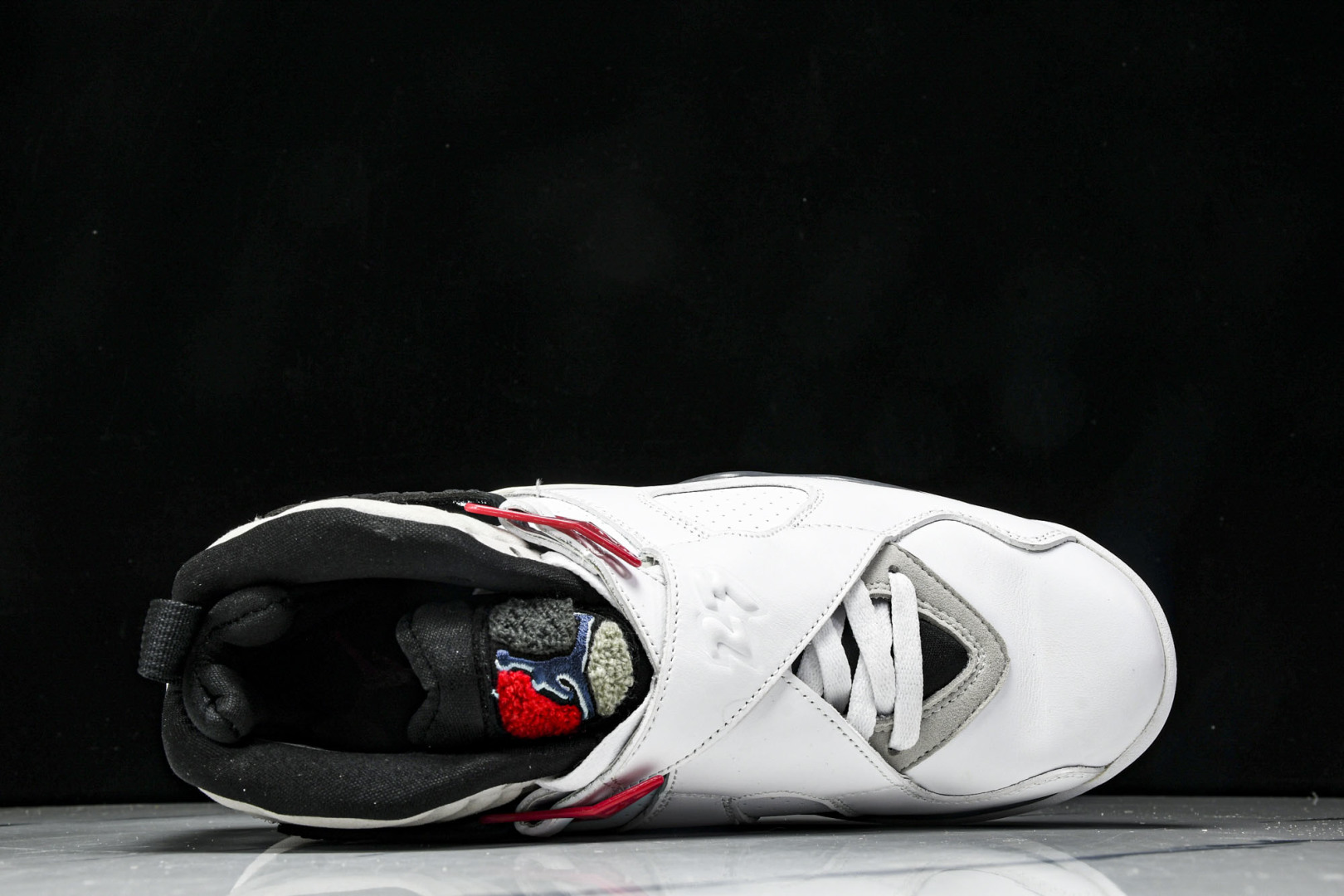  Air Jordan 8 Bugs Bunny AJ8 乔8兔八哥 白灰红 全头层 篮球鞋  货号：-