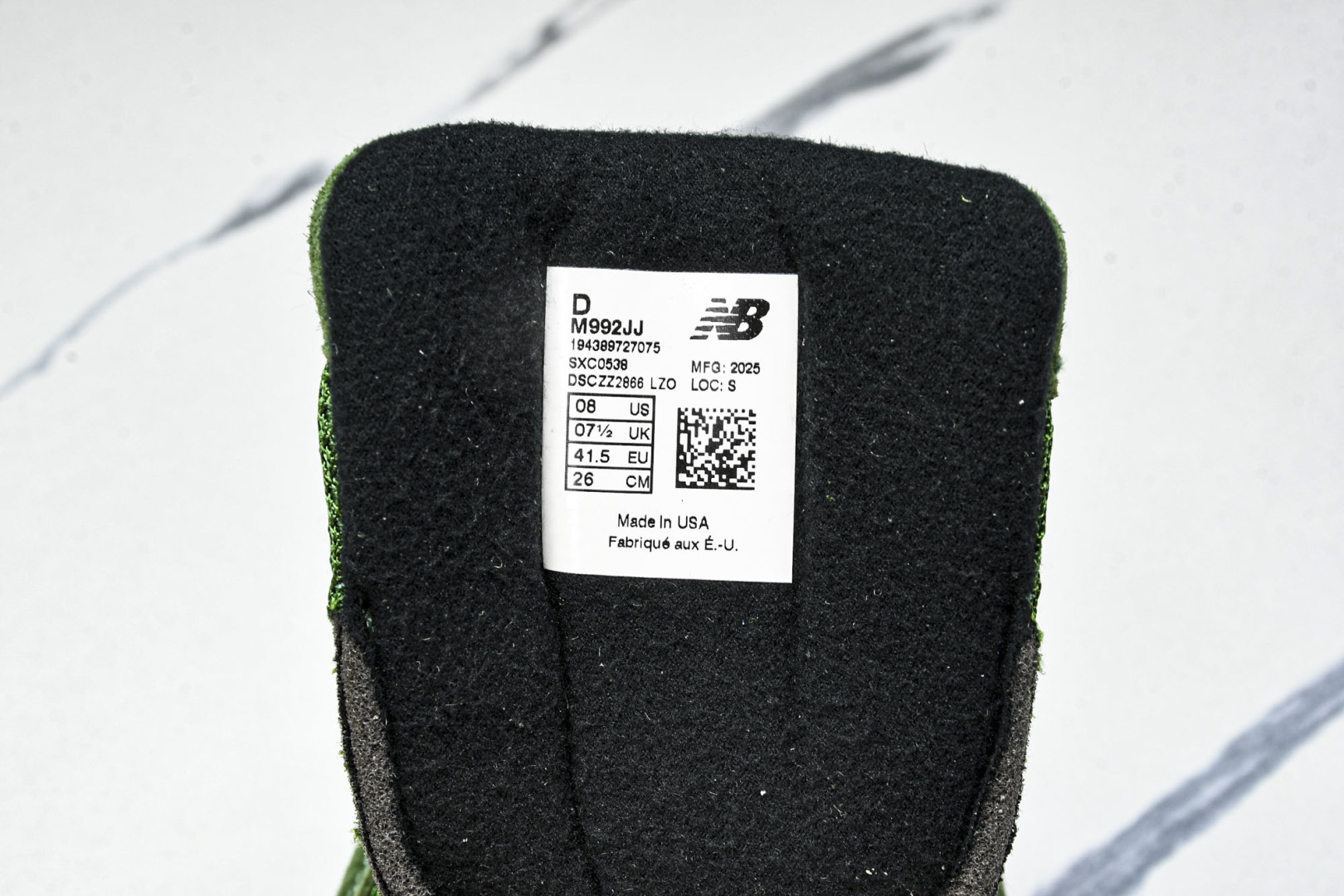  美产 JJJJound x New Balance 992 系列 联名经典百搭低帮复古休闲跑步鞋 男女