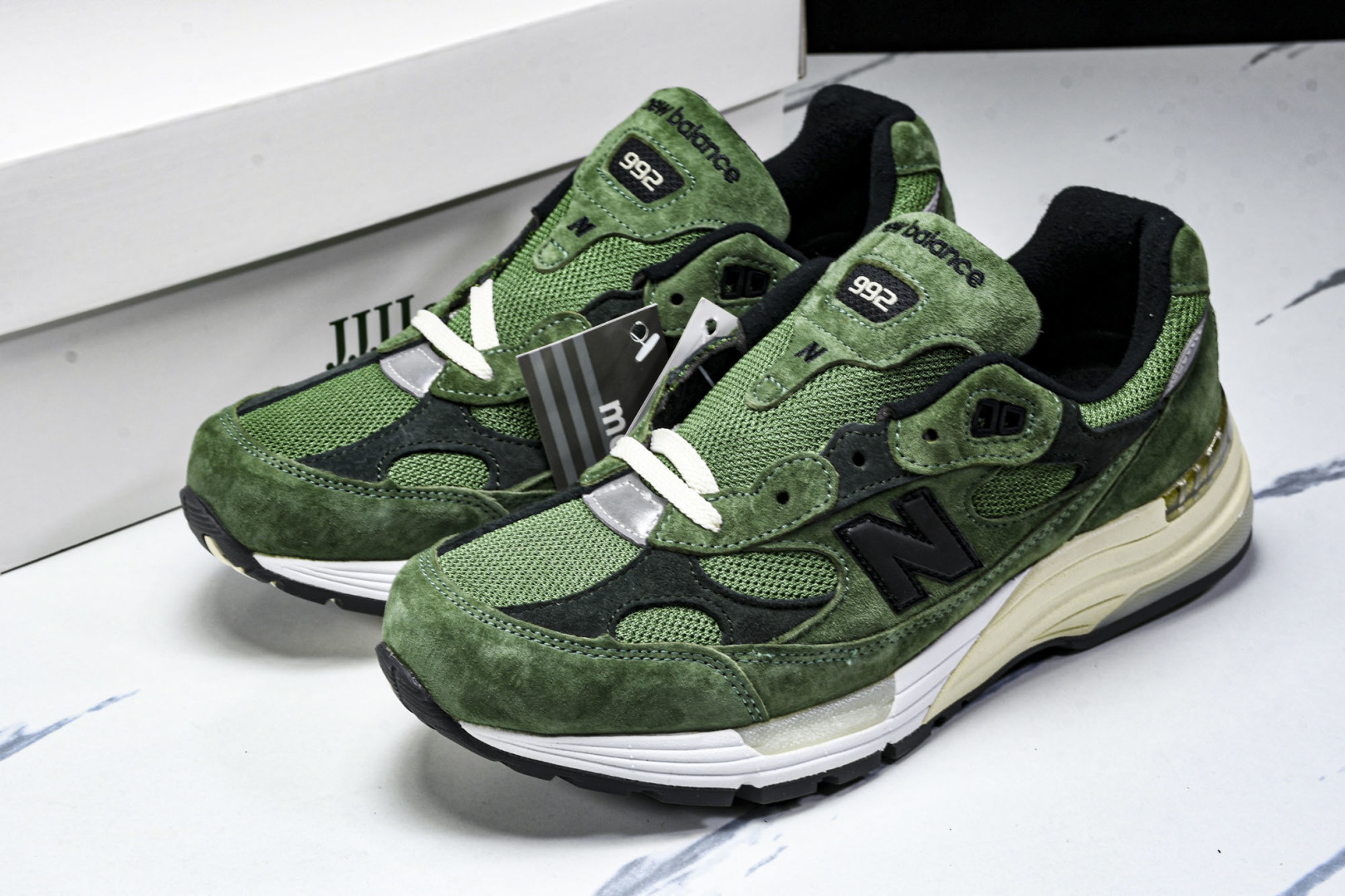  美产 JJJJound x New Balance 992 系列 联名经典百搭低帮复古休闲跑步鞋 男女