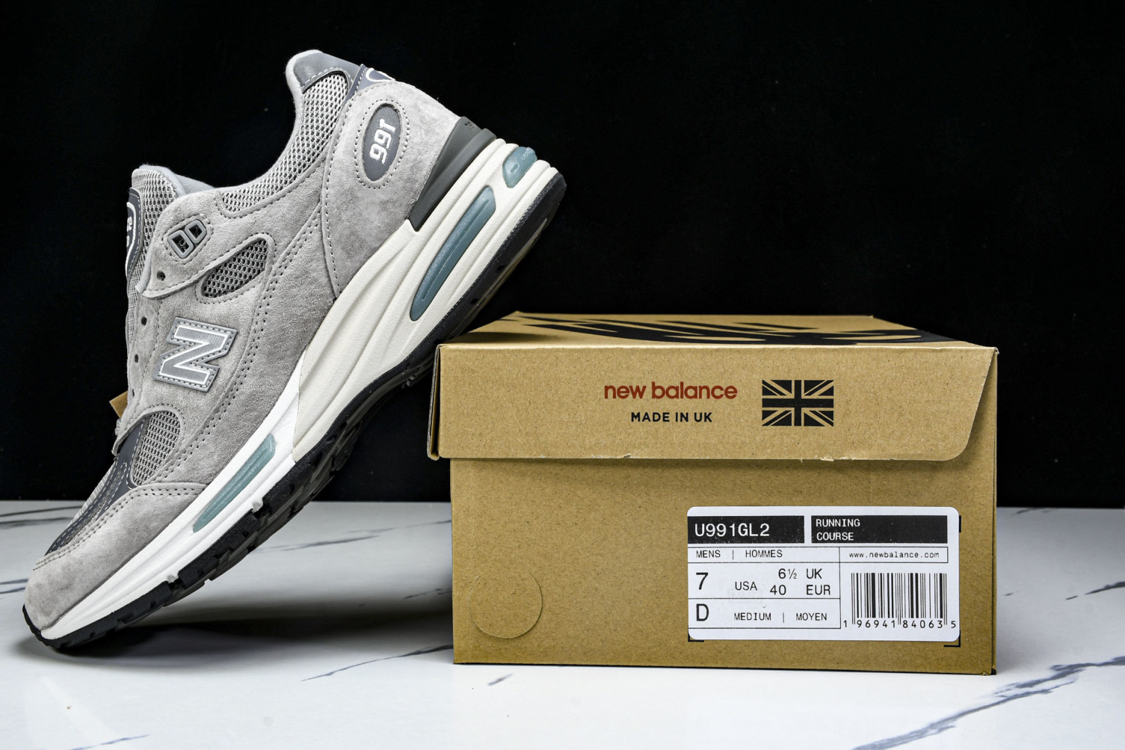  美产 New Balance  美产经典百搭老爹休闲运动跑步鞋 M991系列  U991GL2 尺寸3