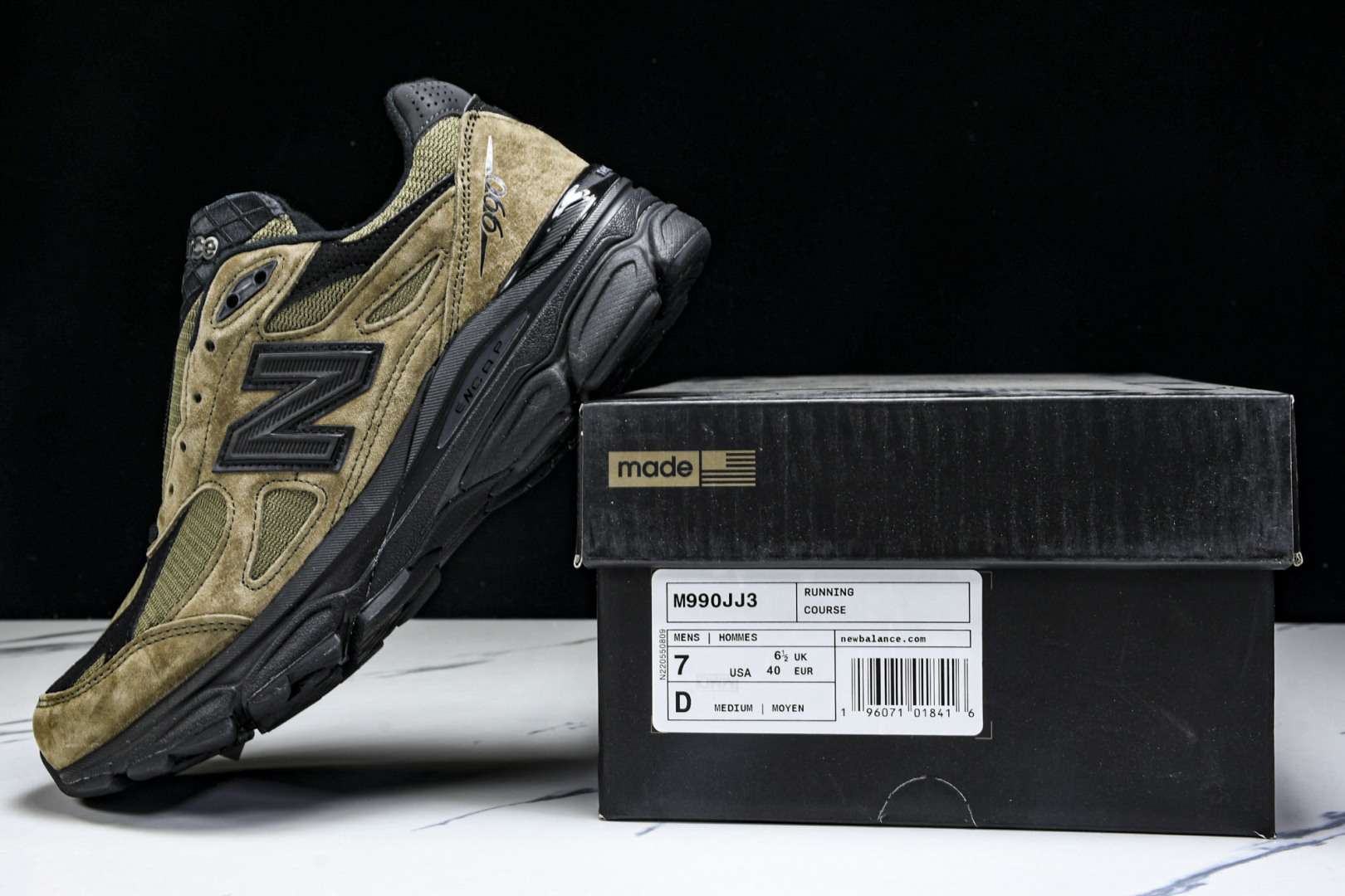  美产 New Balance 990V3 联名款 经典复古休闲运动百搭老爹跑步鞋 M990JJ3 尺寸