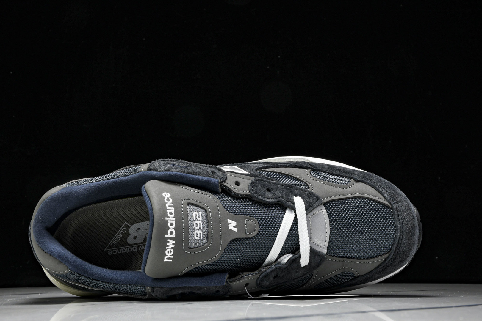  美产 New Balance 992 经典百搭低帮复古休闲跑步鞋 男女同款 海军蓝 M992GG 尺寸