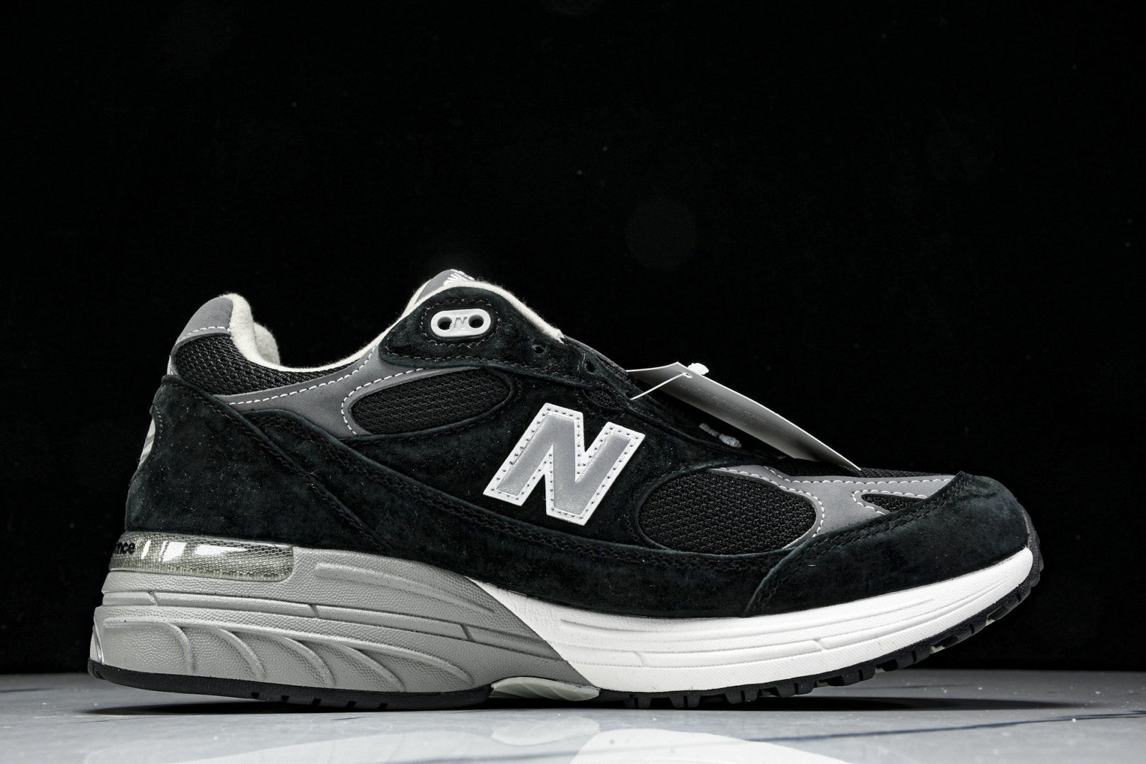  美产 New Balance 993 系列 复古休闲跑步鞋 男女同款 黑灰 MR993BK 尺寸36 