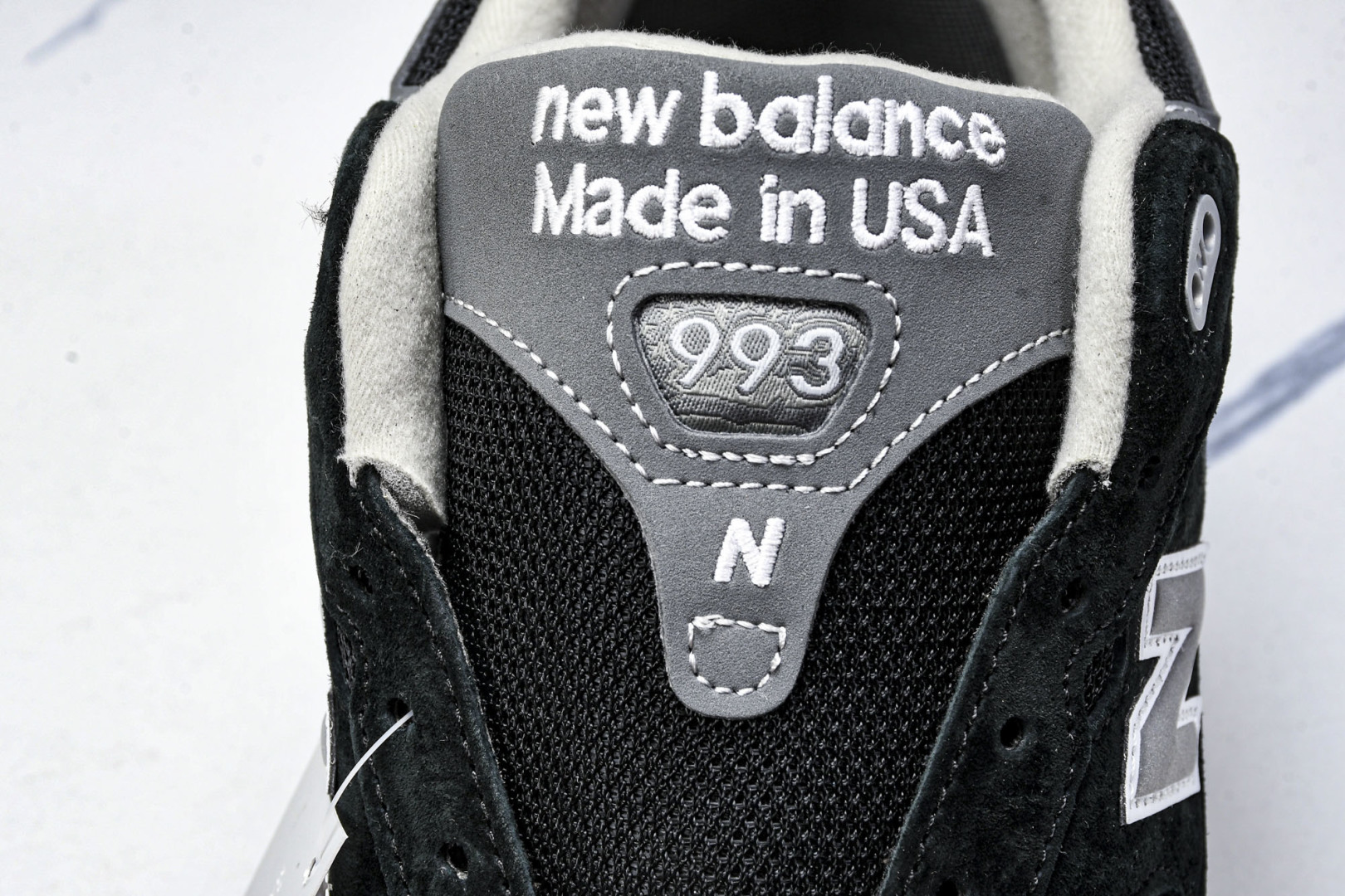  美产 New Balance 993 系列 复古休闲跑步鞋 男女同款 黑灰 MR993BK 尺寸36 