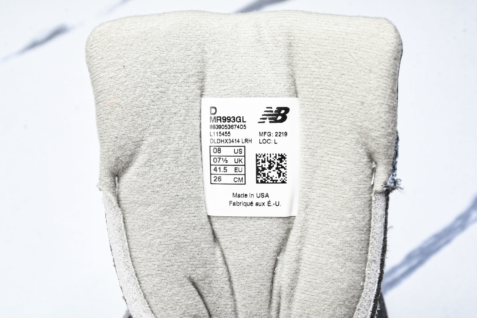  美产 New Balance 993 系列 复古休闲跑步鞋 男女同款 灰色 MR993GL 尺寸36 