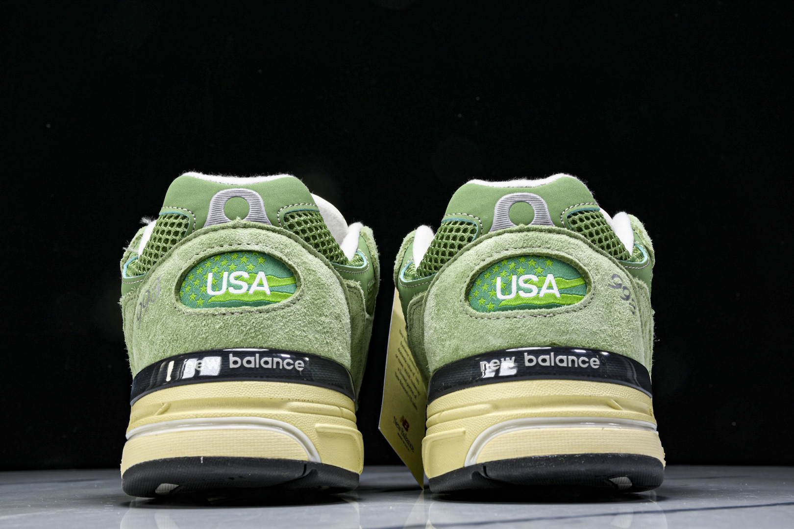  美产 New Balance 993 系列 复古休闲跑步鞋 男女同款 绿色 U993GW 尺寸36 3