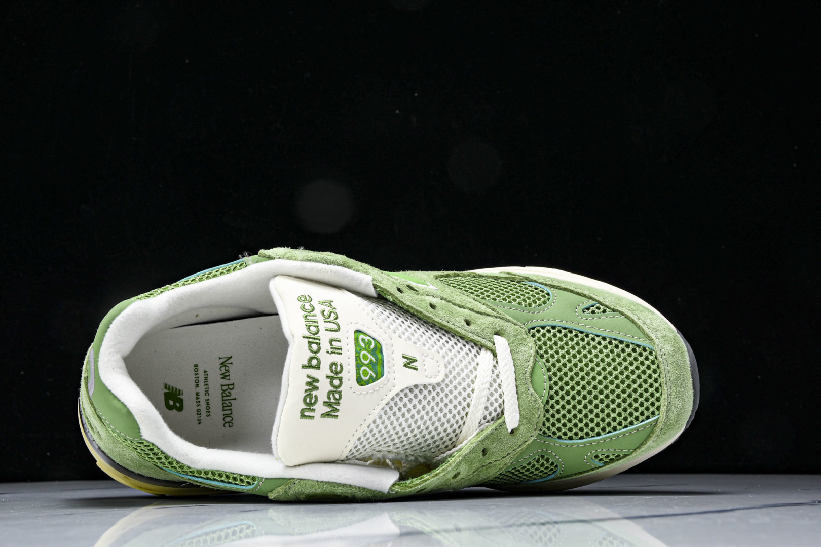  美产 New Balance 993 系列 复古休闲跑步鞋 男女同款 绿色 U993GW 尺寸36 3
