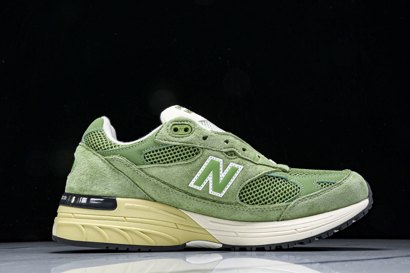  美产 New Balance 993 系列 复古休闲跑步鞋 男女同款 绿色 U993GW 尺寸36 3