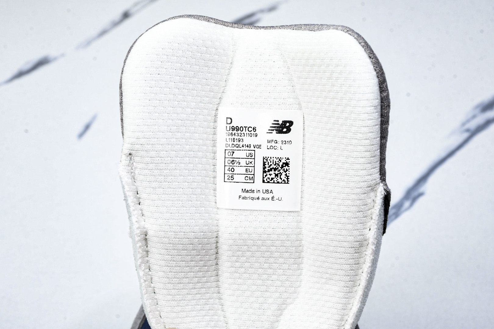  美产 New Balance M990TC6 新百伦NB990V6 灰蓝 U990TC6 尺寸36 3