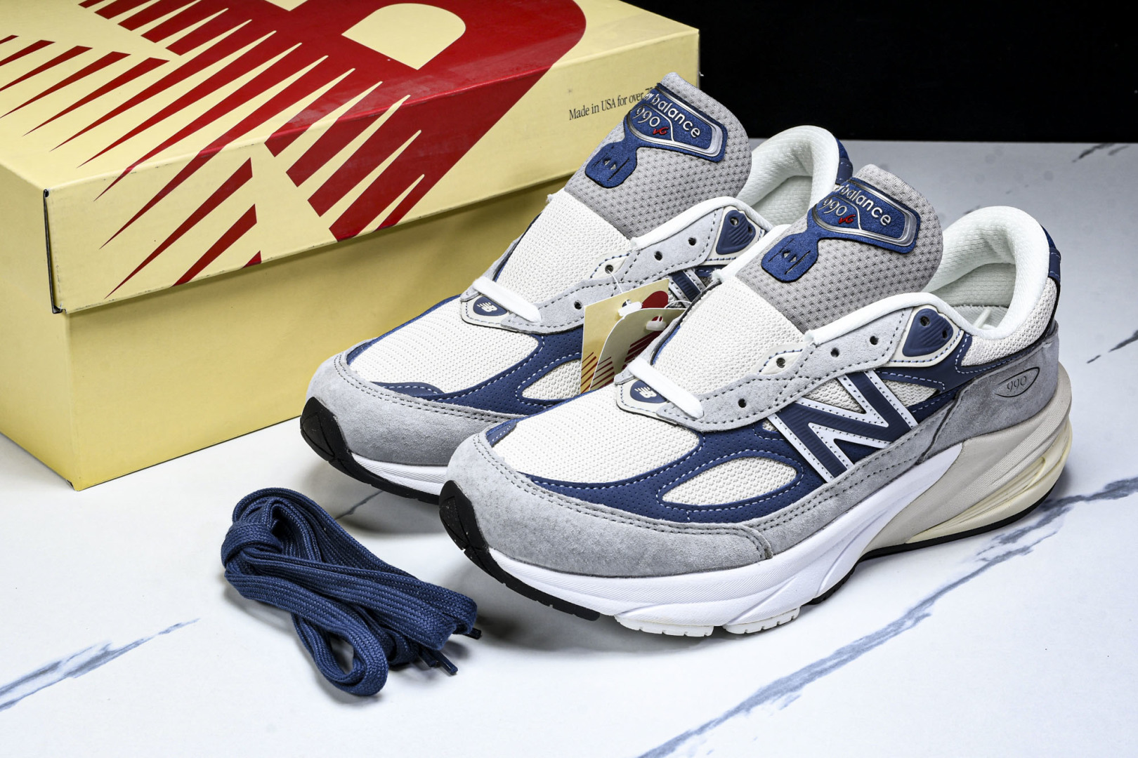  美产 New Balance M990TC6 新百伦NB990V6 灰蓝 U990TC6 尺寸36 3