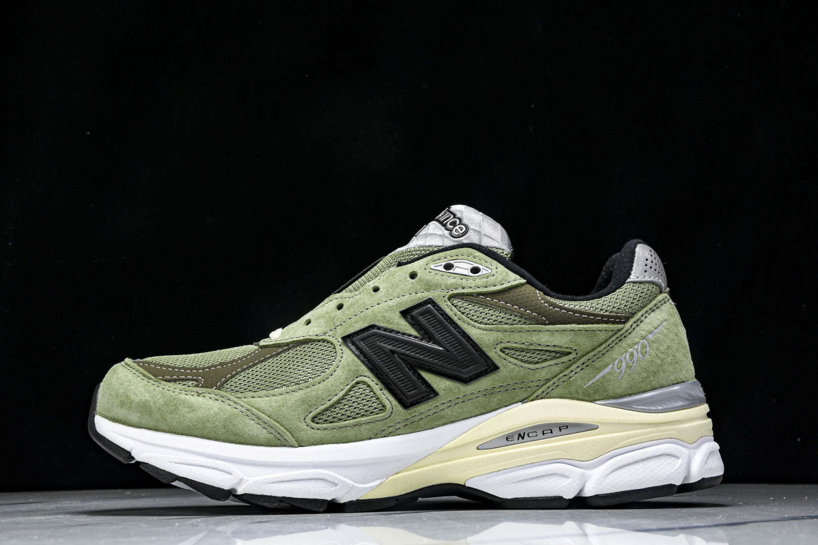  美产 New Balance NB990V3 草绿棕色联名复古跑鞋 M990JD3 尺寸36 37 3