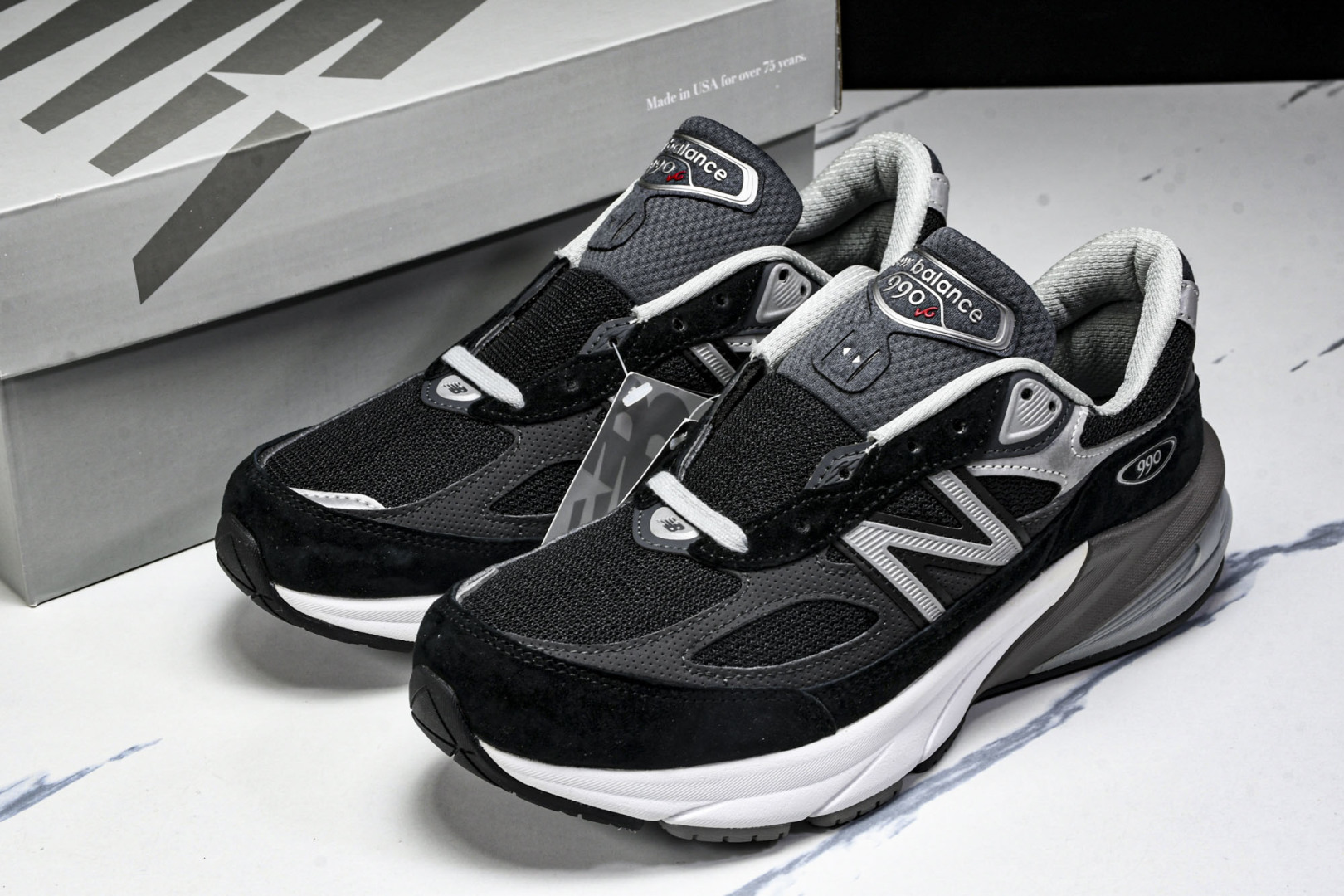  美产 New Balance NB990系列 高端美产复古休闲跑步鞋 M990BK6 尺寸36 37 