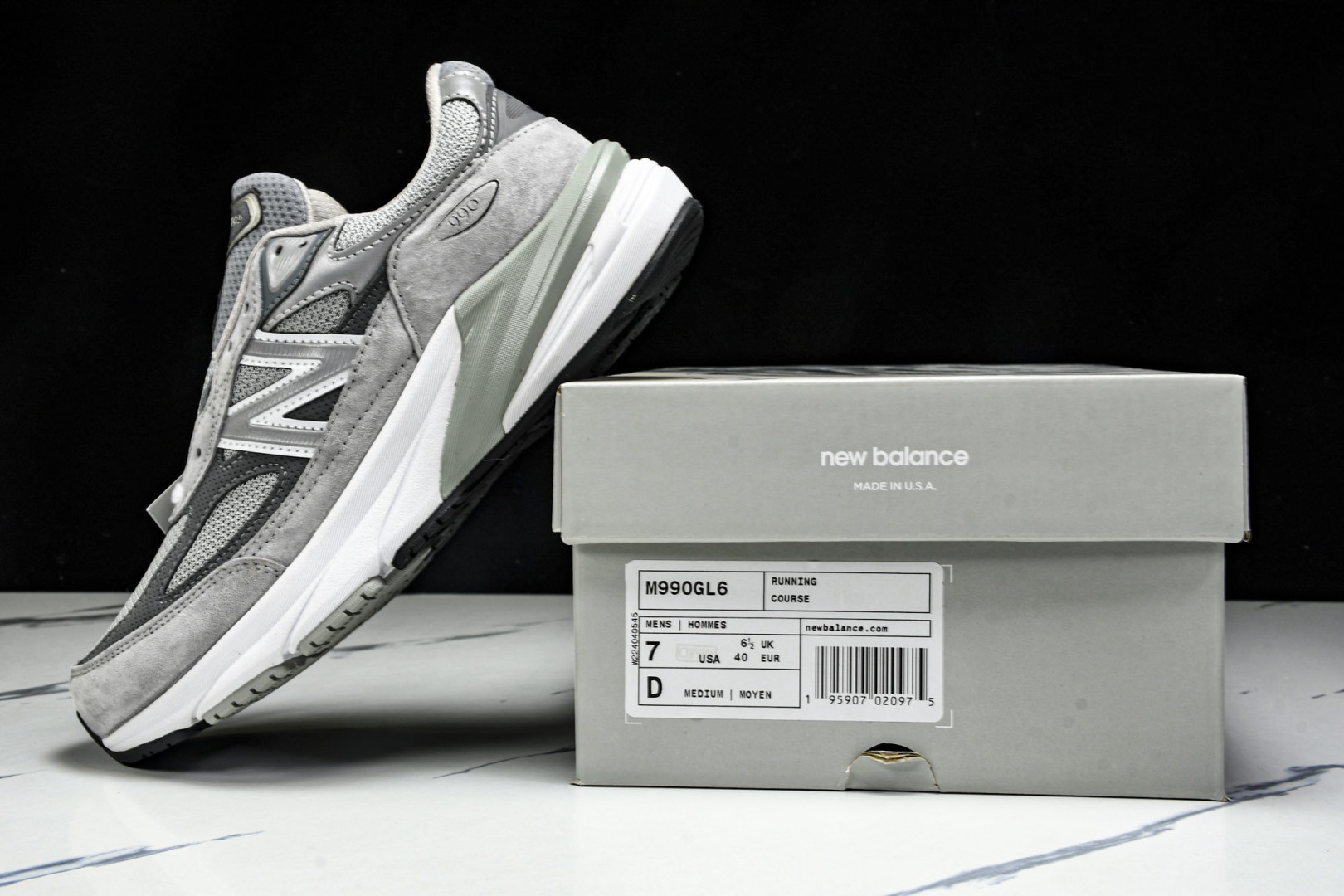  美产 New Balance NB990系列 高端美产复古休闲跑步鞋 M990GL6 尺寸36 37 