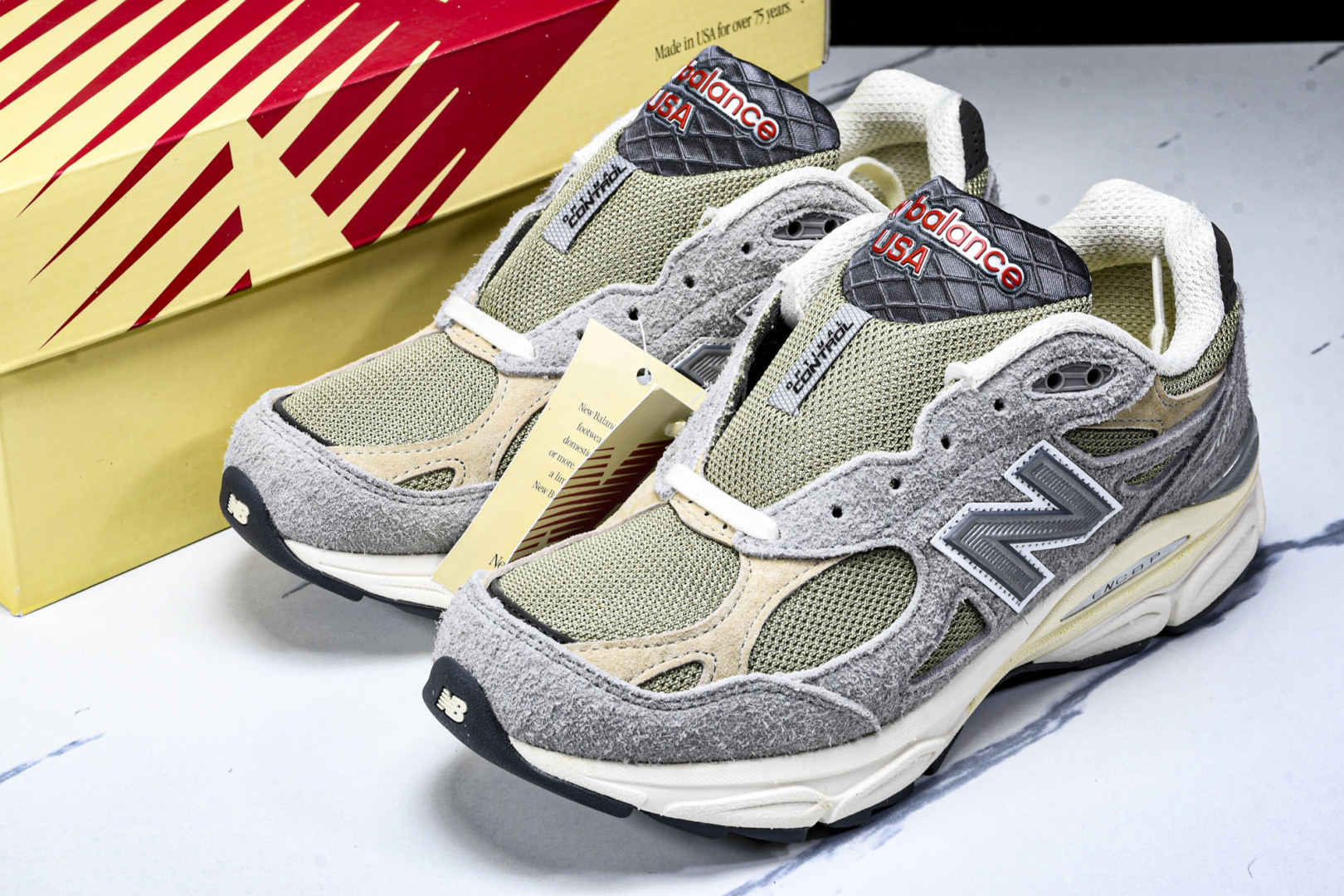  美产 New Balance Teddy Made NB990 V3 灰棕 M990TG3 尺寸36 