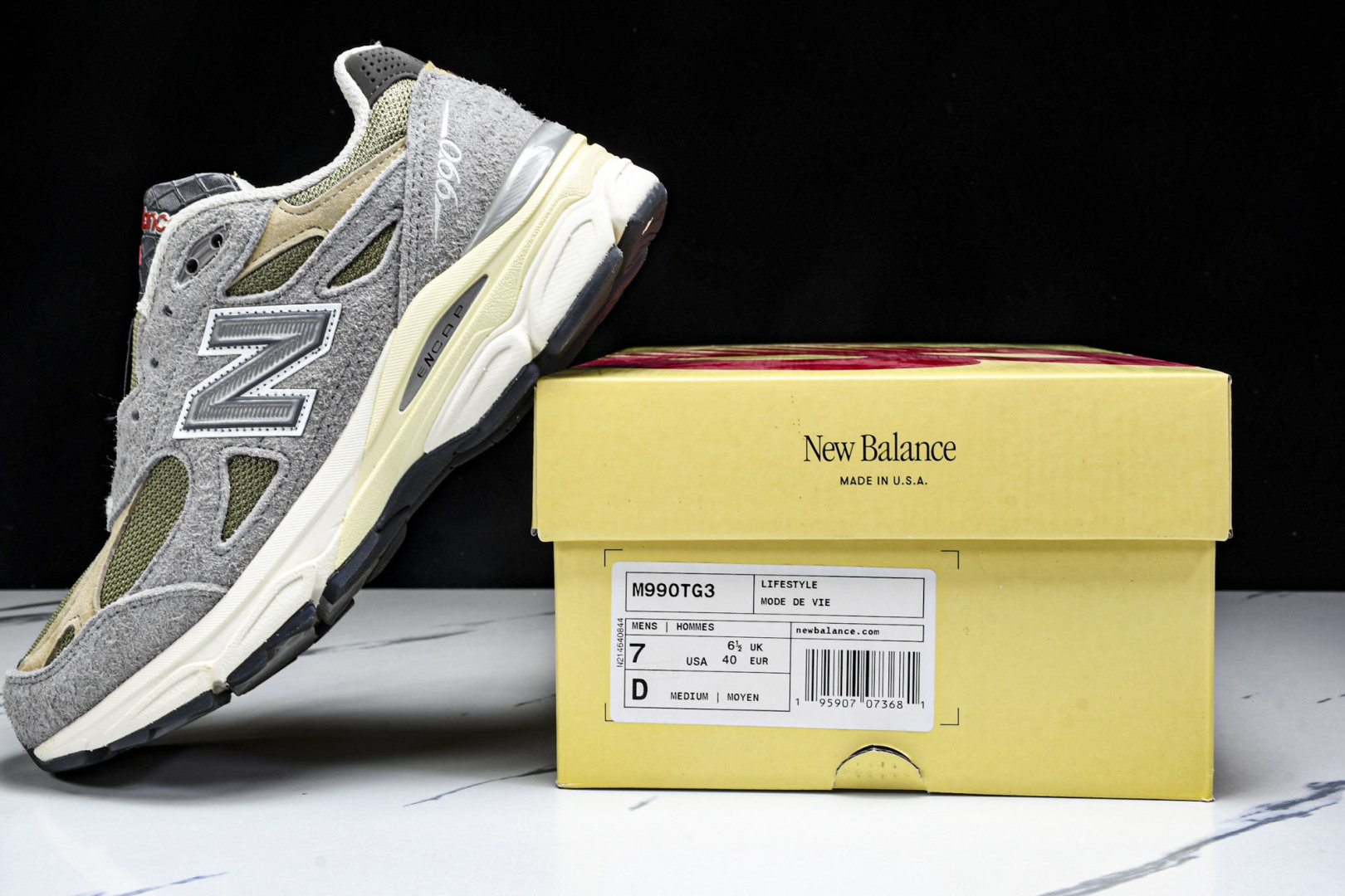  美产 New Balance Teddy Made NB990 V3 灰棕 M990TG3 尺寸36 