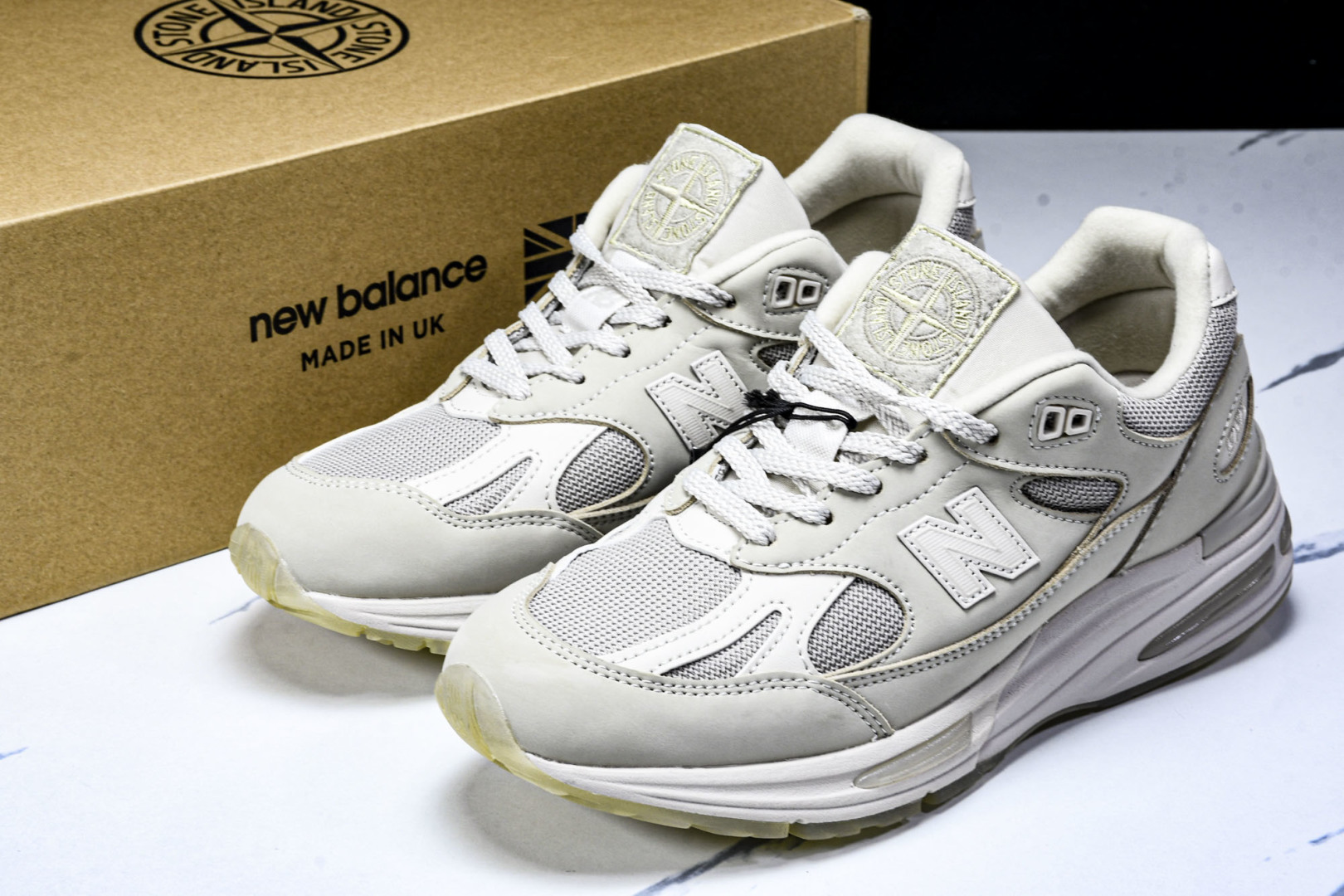  美产 STONE ISLAND X New Balance 991 v2 防滑耐磨跑步鞋 U991SE