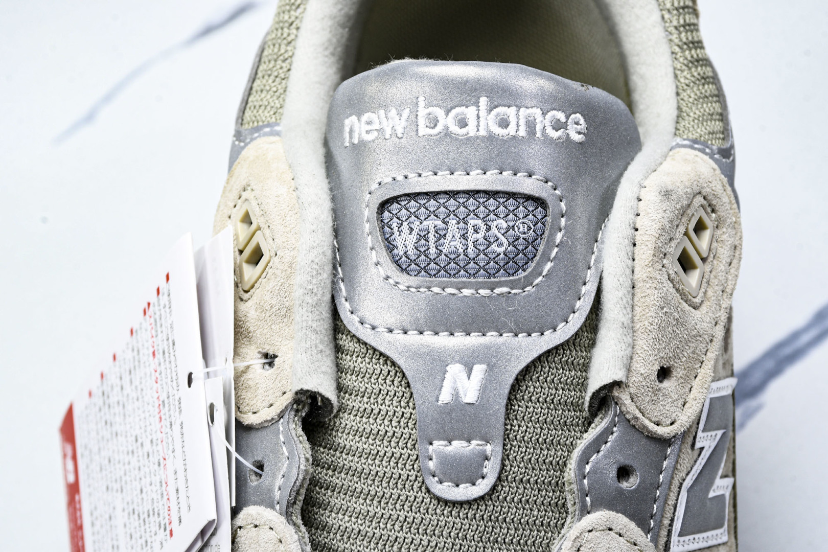  美产 WTAPS x New Balance 992 ＂Olive Drab＂复古休闲跑步鞋 复古休闲