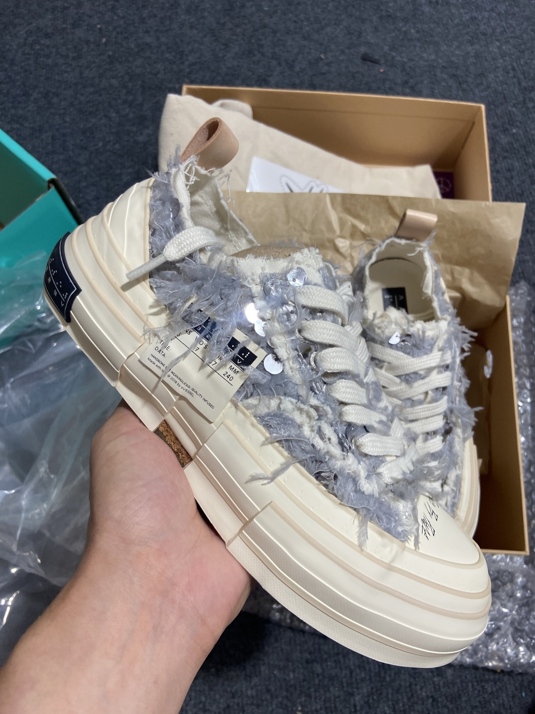 
东莞纯原版本 xVESSEL G.O.P. Low 全硫化乞丐鞋
吴建豪主理品牌 解构重叠厚底软木低帮