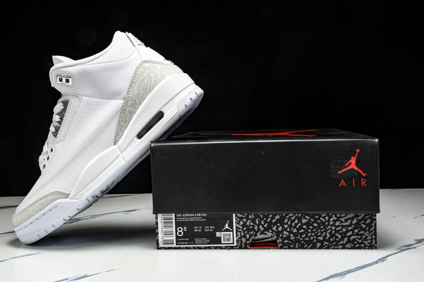 AJ3白猫 尺码40-47.5

纯原出品-Air Jordan 3 Retro Pure Money 
