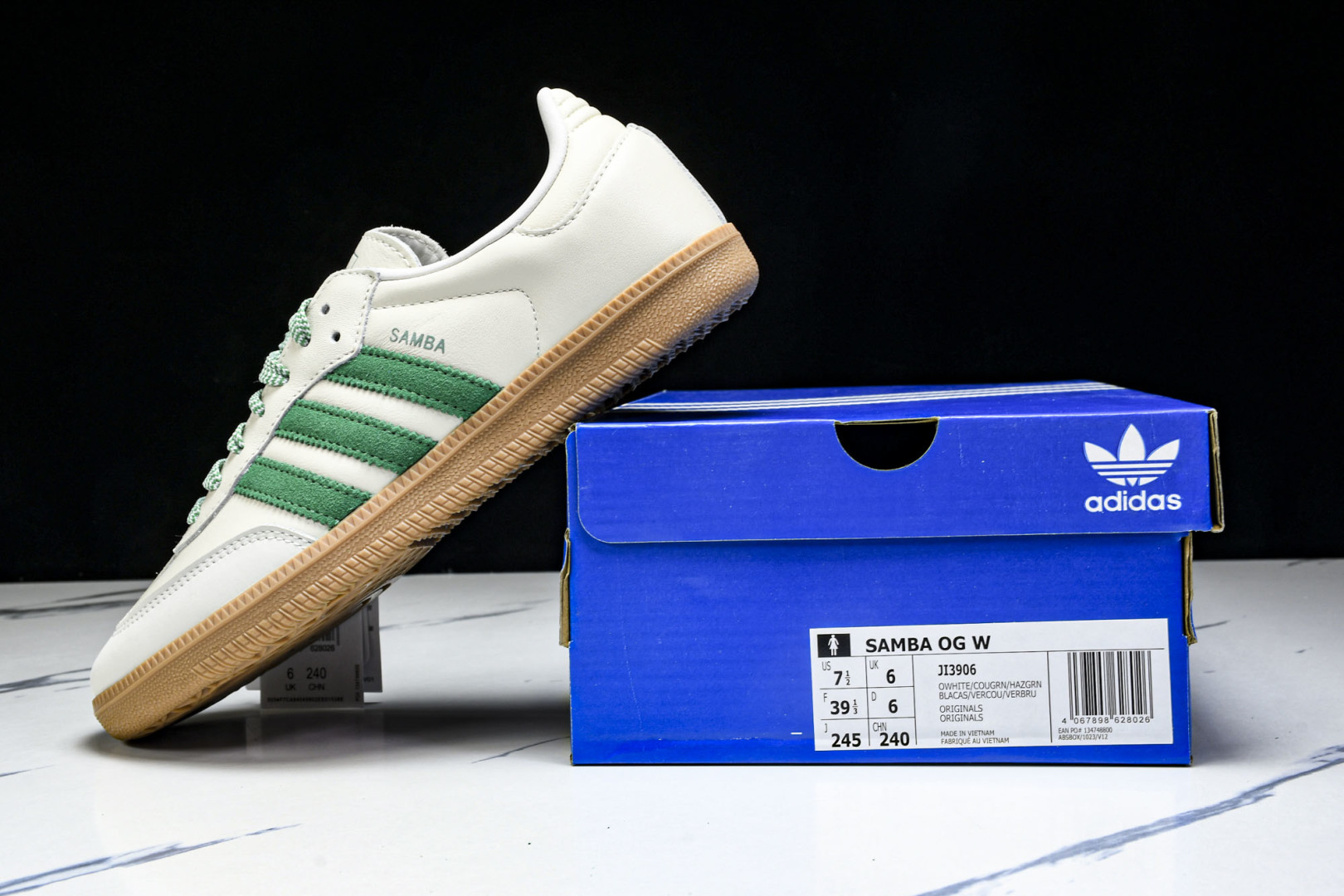  AD Originals 德训 三叶草 SAMBA OG W 男女休闲板鞋 JI3906 尺寸 36 