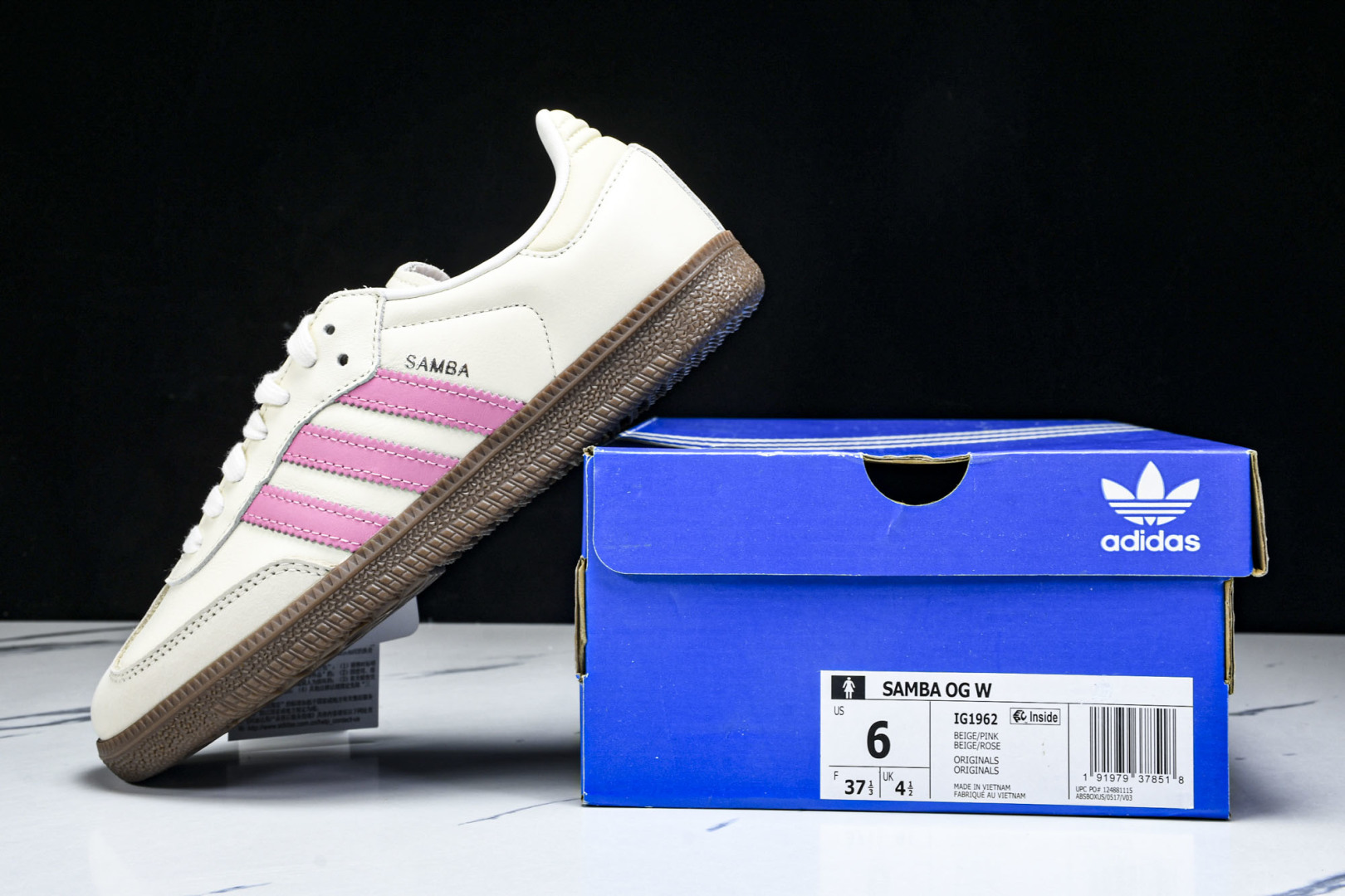  AD Originals 德训 三叶草 SAMBA OG W 女休闲板鞋 IG1962 尺寸 36 3