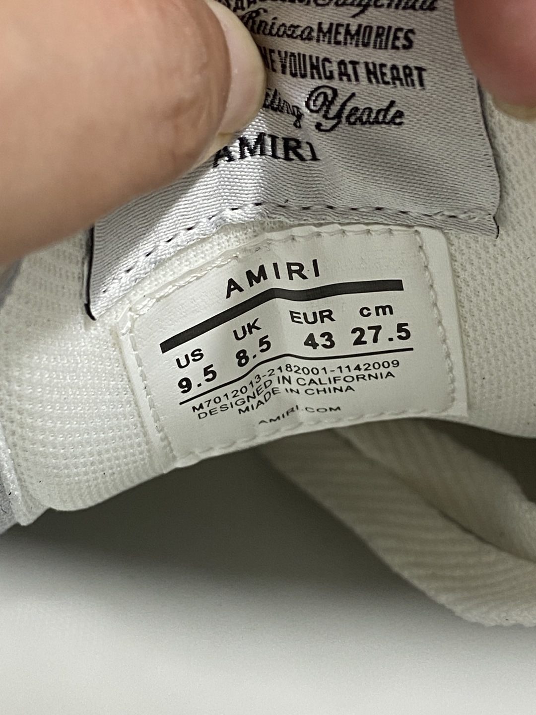 
【莞产 骨头鞋】AMIRI 牛剖层革牛皮革 圆头系带 低帮 板鞋 男女同款 白黑撞色
尺码35 36 