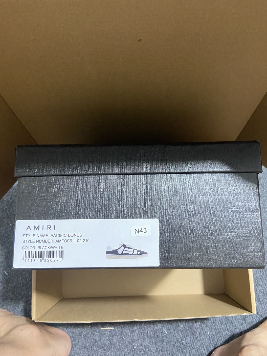 
【莞产 骨头鞋】AMIRI 牛剖层革牛皮革 圆头系带 低帮 板鞋 男女同款 白黑撞色
尺码35 36 