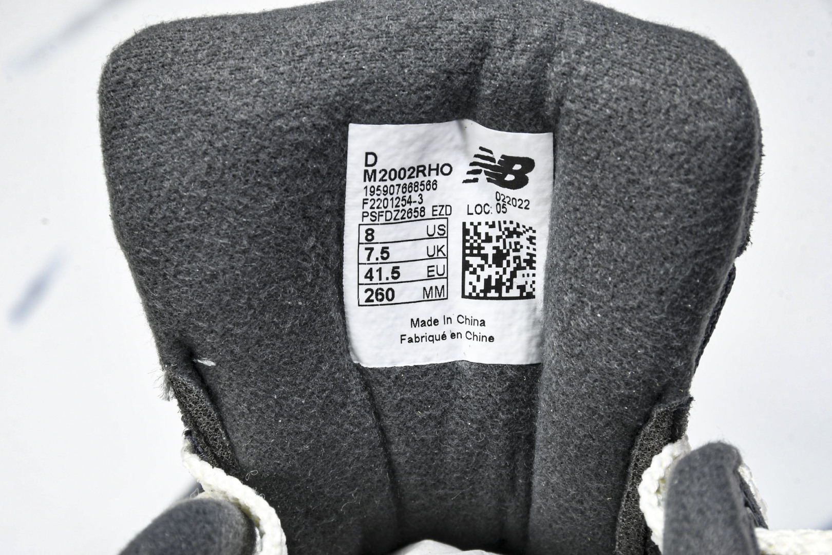  纯原 New Balance NB 2002R 灰碳色  M2002RHO 尺码 36 37 37.5