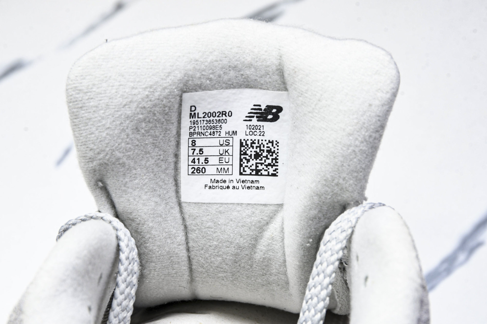  纯原 New Balance NB 2002R 云雾灰  ML2002RO 尺码 36 37 37.5