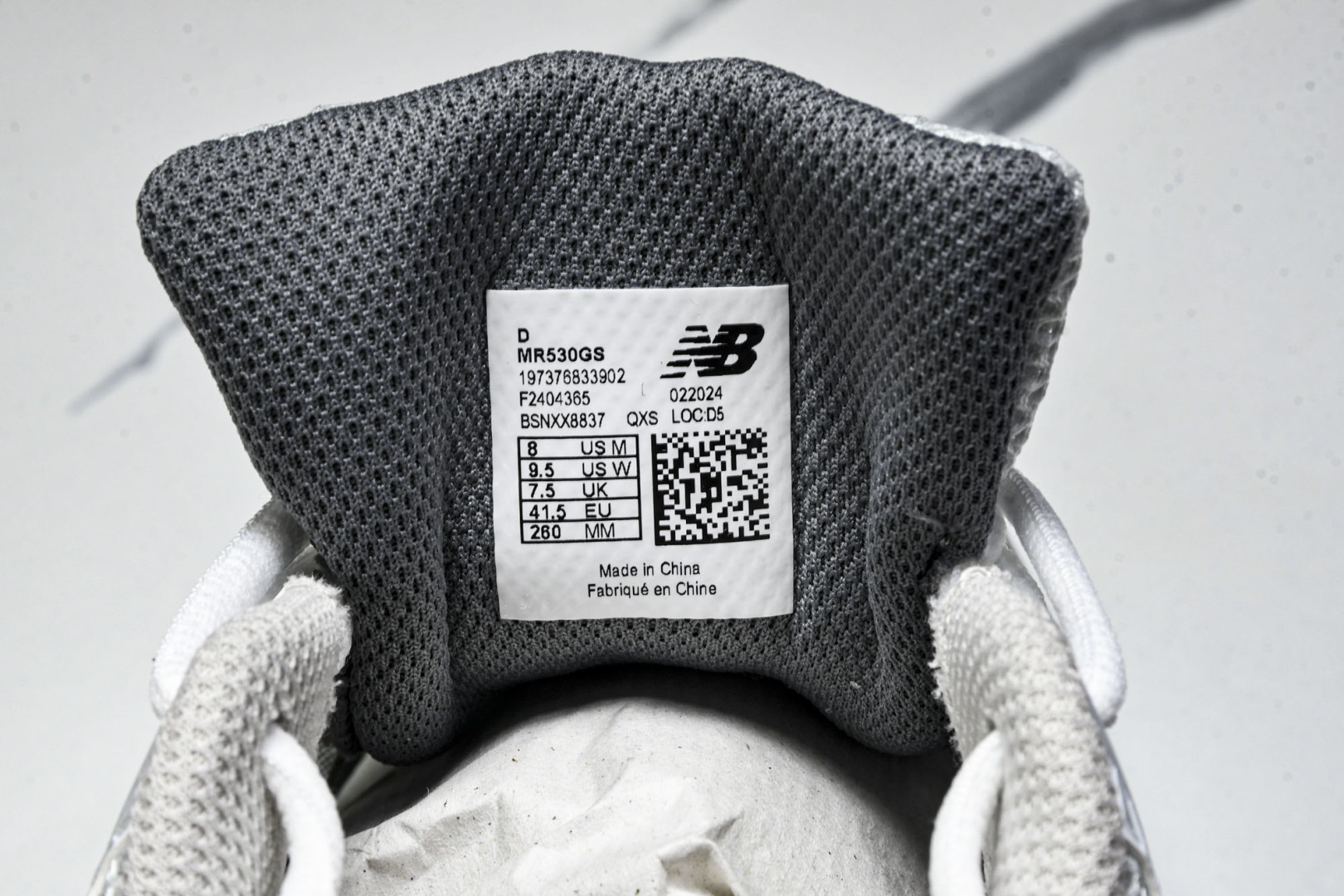   New Balance NB 530 白红 MR530GS 尺寸 36 37 37.5 38 38.