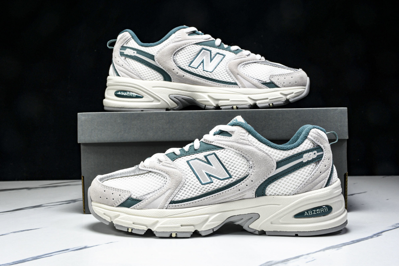   New Balance NB 530 白灰绿 MR530QA 尺寸 36 37 37.5 38 38