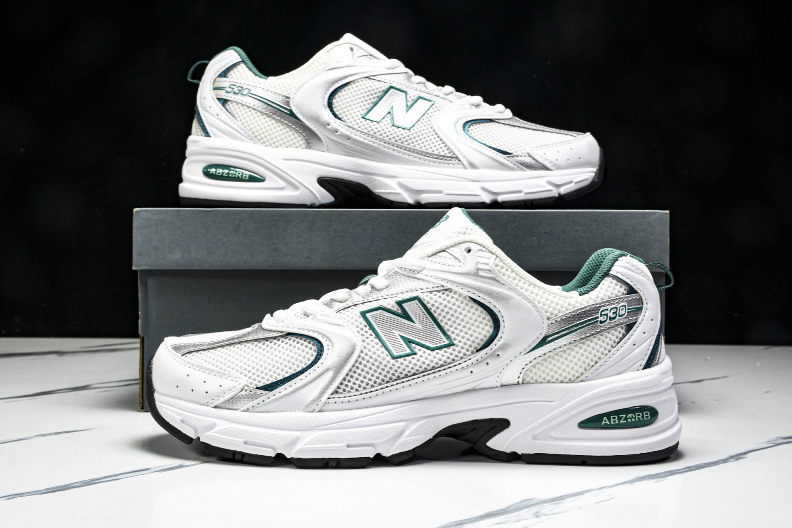   New Balance NB530 白绿 MR530AB 尺寸 36 37 37.5 38 38.5