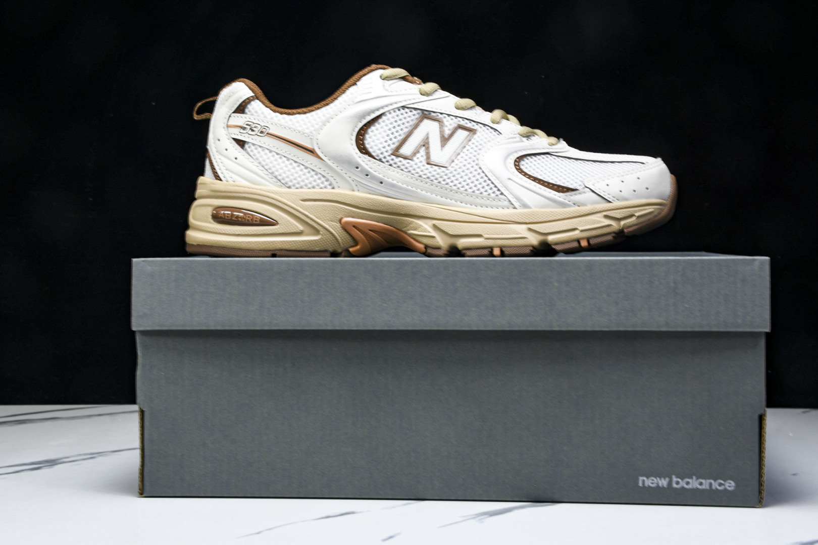   Niko x New Balance NB530 白棕 MR530NI 尺寸 36 37 37.5 