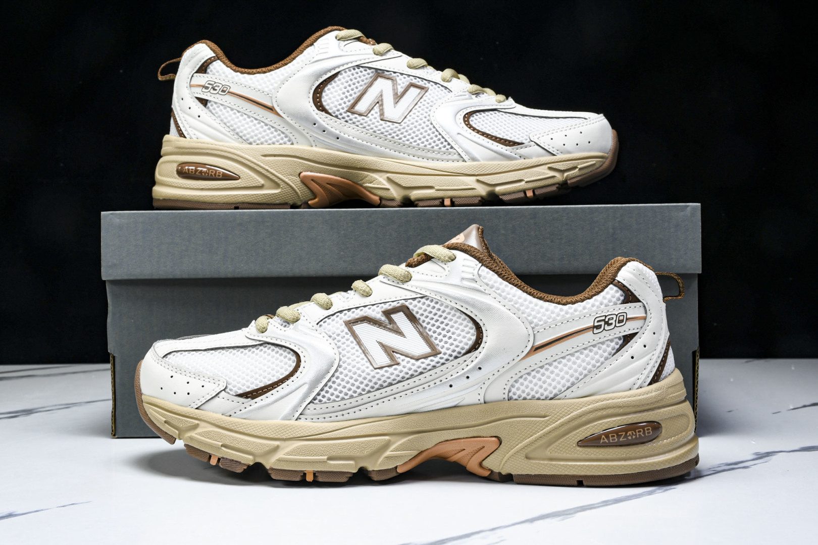   Niko x New Balance NB530 白棕 MR530NI 尺寸 36 37 37.5 